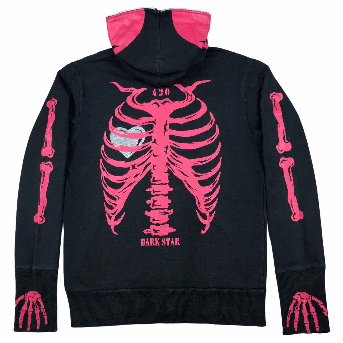 Japanese Brand Dangerous Warning Skull Zip Hoodie Size US S / EU 44-46 / 1 - 3 Thumbnail