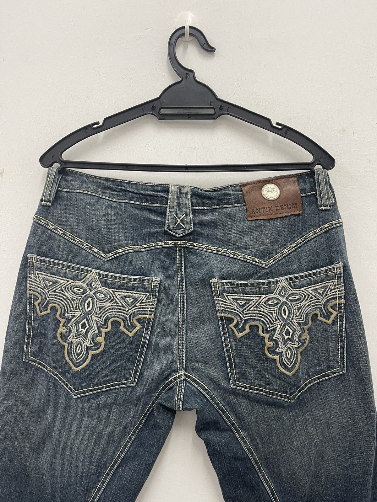Antik Denim Rare Vintage ANTIK DENIM Y2k Distressed Western Inspired Size US 31 - 6 Thumbnail