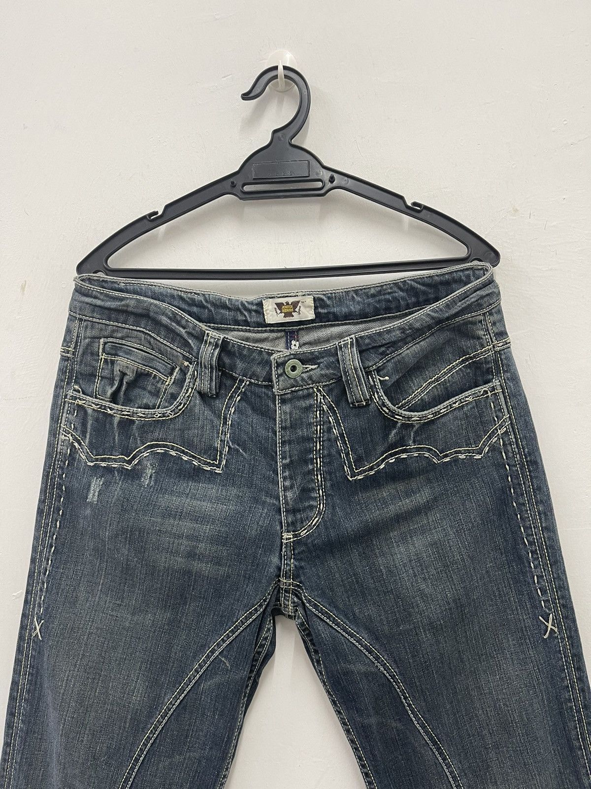 Antik Denim Rare Vintage ANTIK DENIM Y2k Distressed Western Inspired Size US 31 - 2 Thumbnail