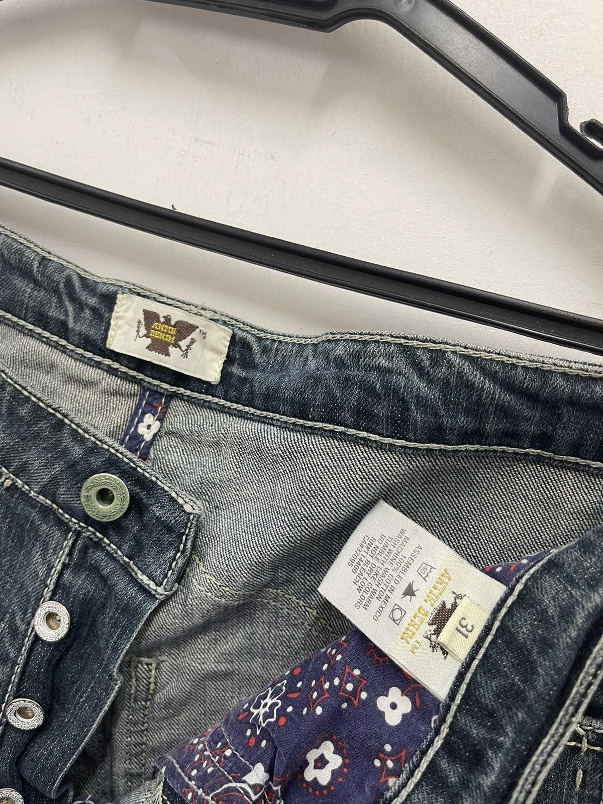 Antik Denim Rare Vintage ANTIK DENIM Y2k Distressed Western Inspired Size US 31 - 4 Thumbnail