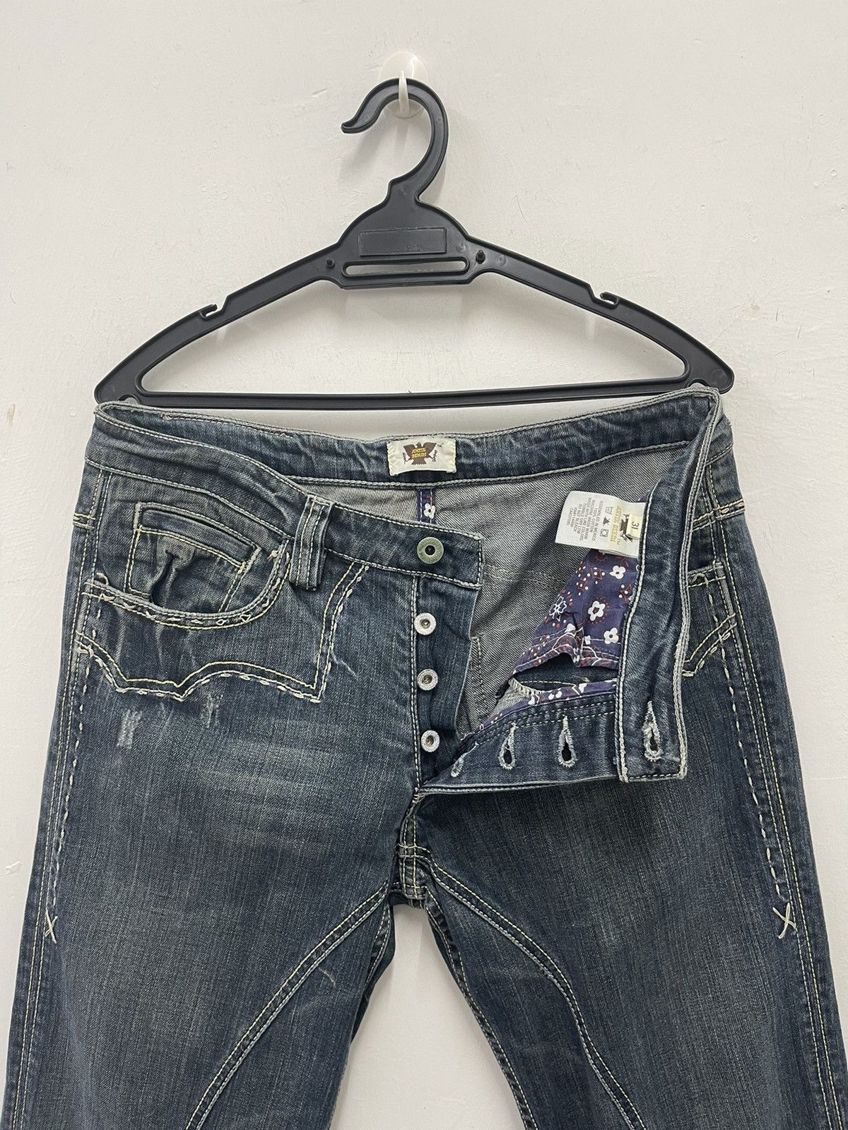 Antik Denim Rare Vintage ANTIK DENIM Y2k Distressed Western Inspired Size US 31 - 3 Thumbnail