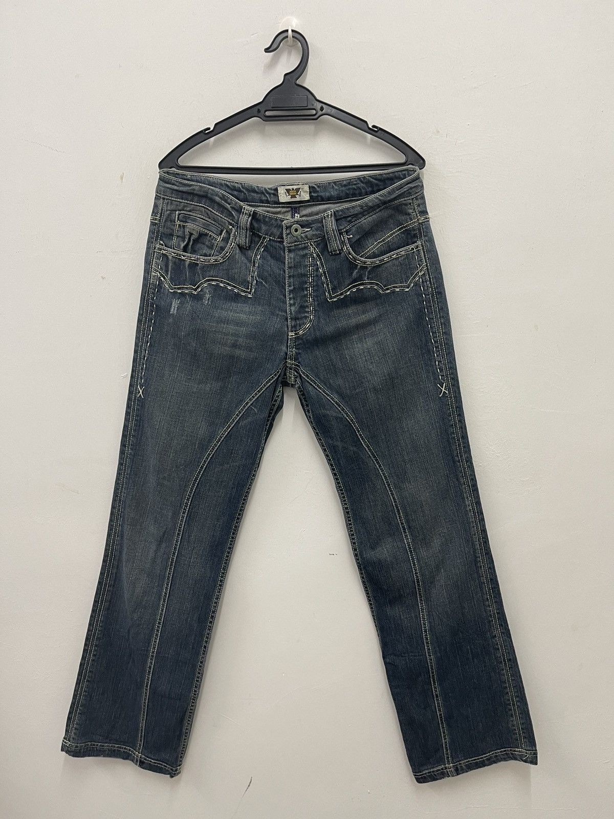 Antik Denim Rare Vintage ANTIK DENIM Y2k Distressed Western Inspired Size US 31 - 1 Thumbnail
