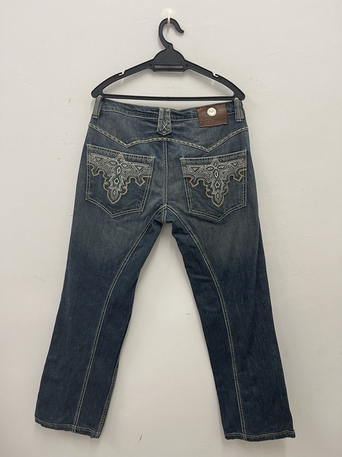 Antik Denim Rare Vintage ANTIK DENIM Y2k Distressed Western Inspired Size US 31 - 5 Thumbnail