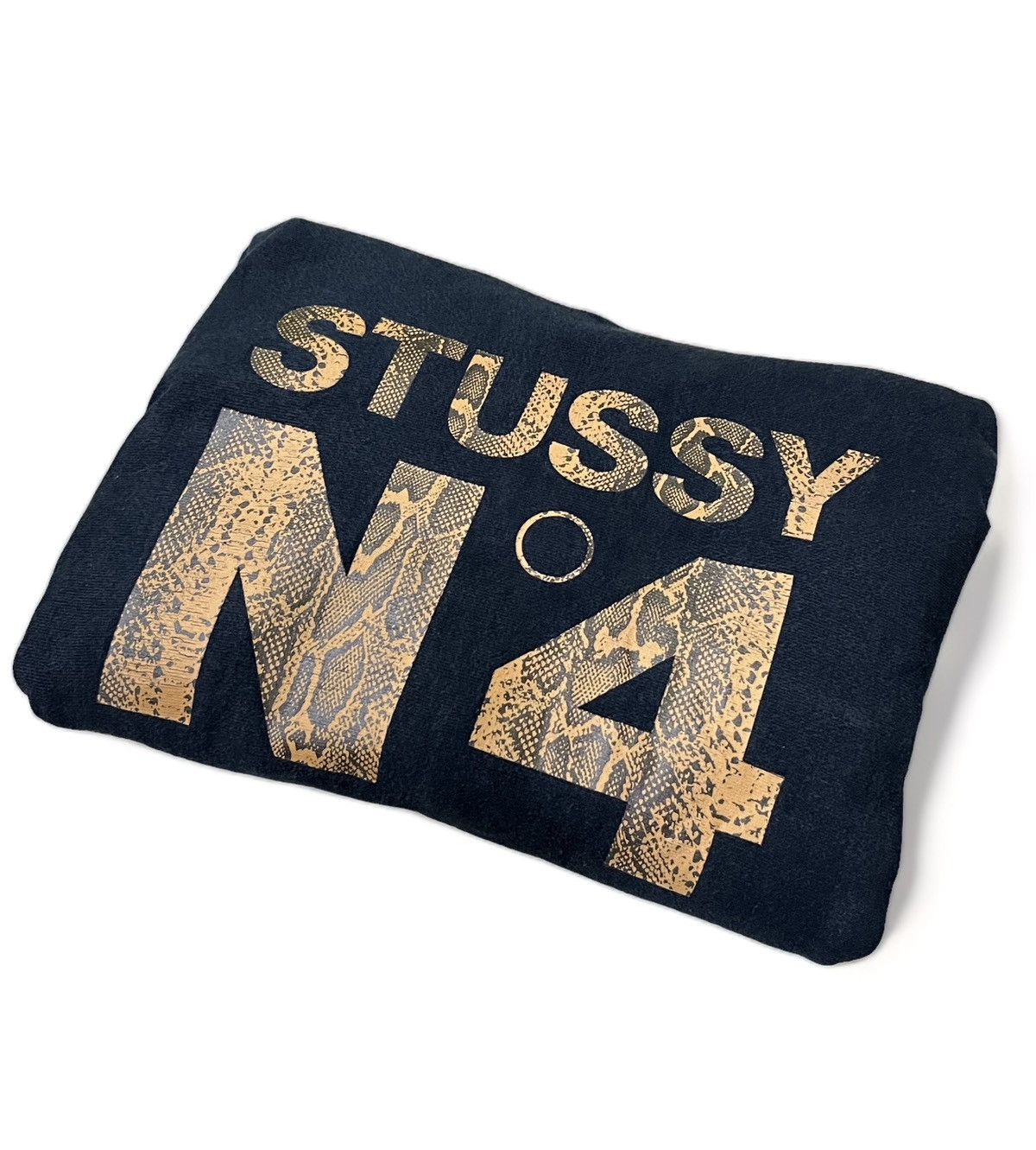 Edition Japan STUSSY JPN No°4 Snake Skin Monogram Reverse Weave Hoodie Size US M / EU 48-50 / 2 - 3 Thumbnail