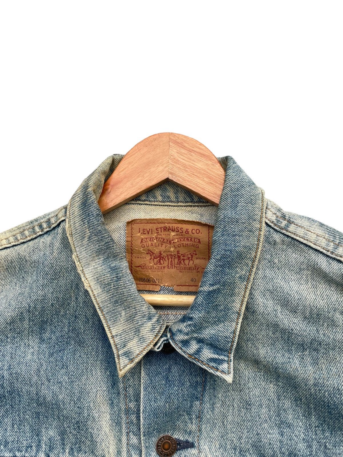Levi's Vintage 1993 Levis 70506 Denim Jacket Size US L / EU 52-54 / 3 - 7 Thumbnail