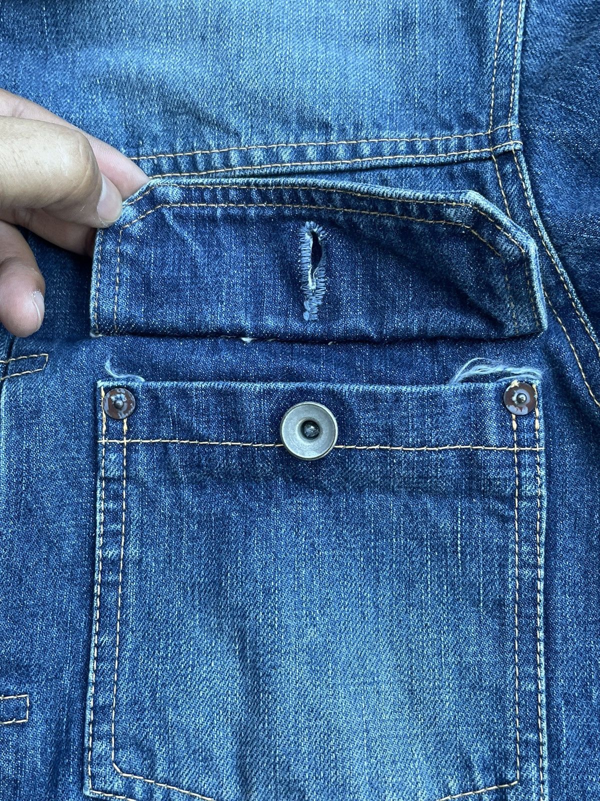Japanese Brand Modern Amusement Selvedge Type 1 Denim Jacket Size US L / EU 52-54 / 3 - 15 Thumbnail