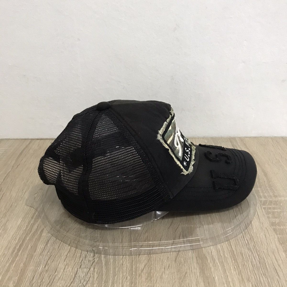 Alpha Industries Alpha Industries Distressed Trucker Hats Like Chrome Hearts Size ONE SIZE - 5 Thumbnail