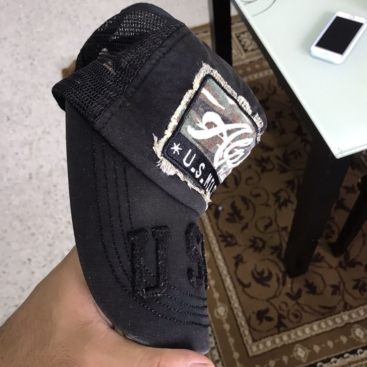 Alpha Industries Alpha Industries Distressed Trucker Hats Like Chrome Hearts Size ONE SIZE - 9 Thumbnail