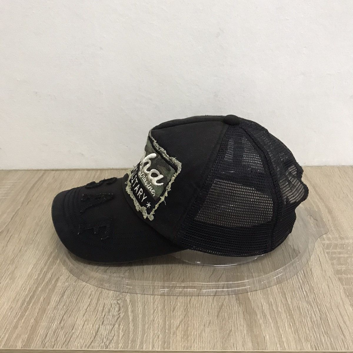 Alpha Industries Alpha Industries Distressed Trucker Hats Like Chrome Hearts Size ONE SIZE - 3 Thumbnail