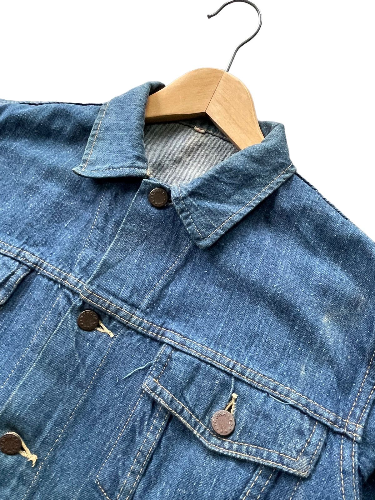 Japanese Brand Vintage Tower Selvedge Denim Jacket Size US M / EU 48-50 / 2 - 4 Thumbnail