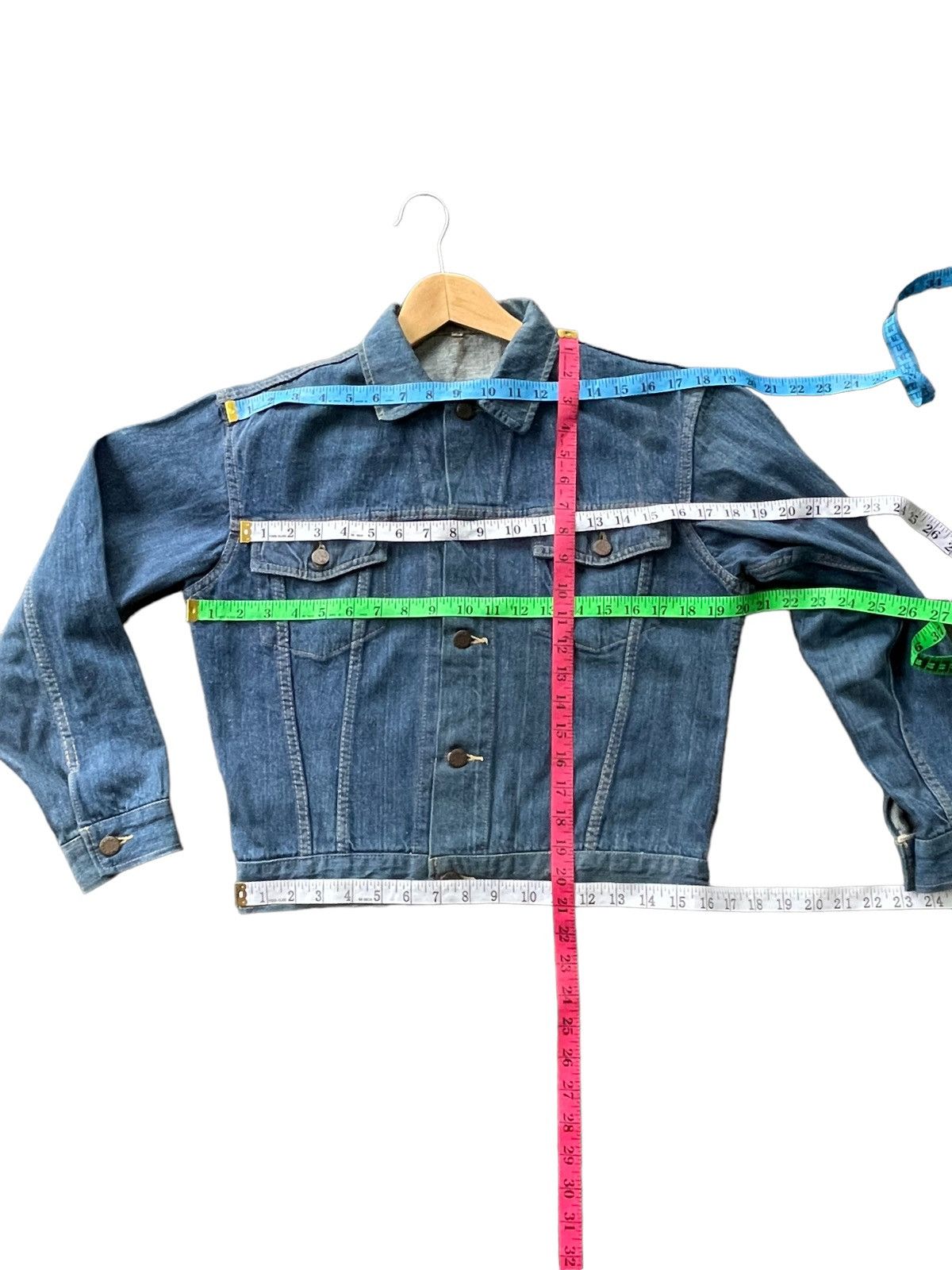 Japanese Brand Vintage Tower Selvedge Denim Jacket Size US M / EU 48-50 / 2 - 13 Thumbnail