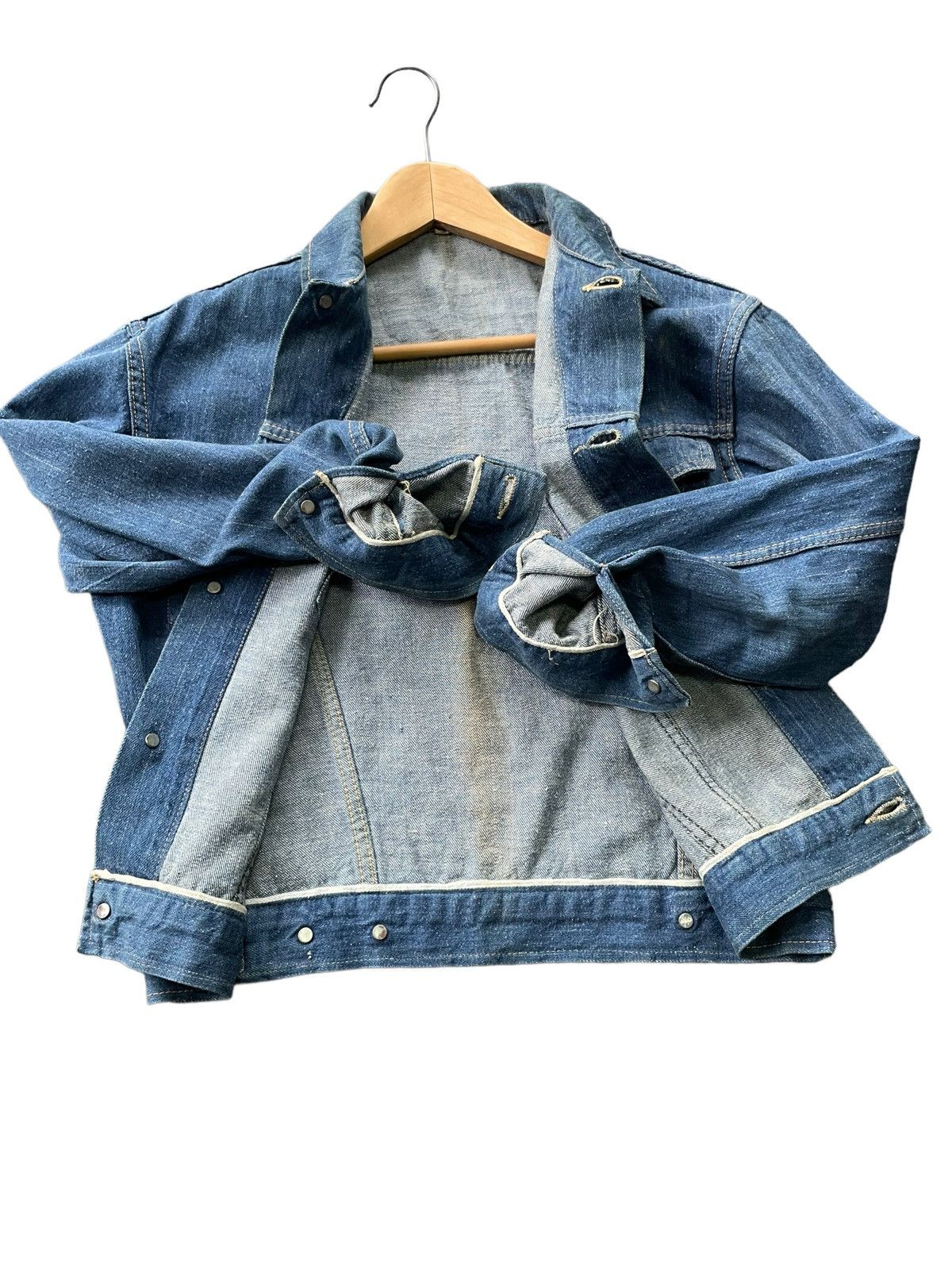 Japanese Brand Vintage Tower Selvedge Denim Jacket Size US M / EU 48-50 / 2 - 7 Thumbnail