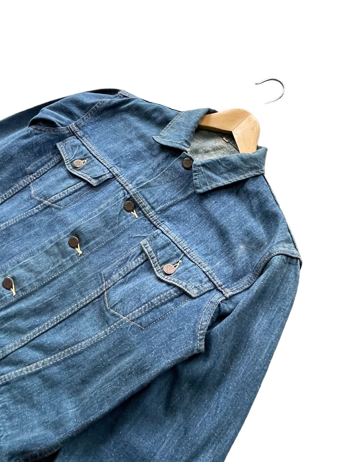 Japanese Brand Vintage Tower Selvedge Denim Jacket Size US M / EU 48-50 / 2 - 2 Thumbnail