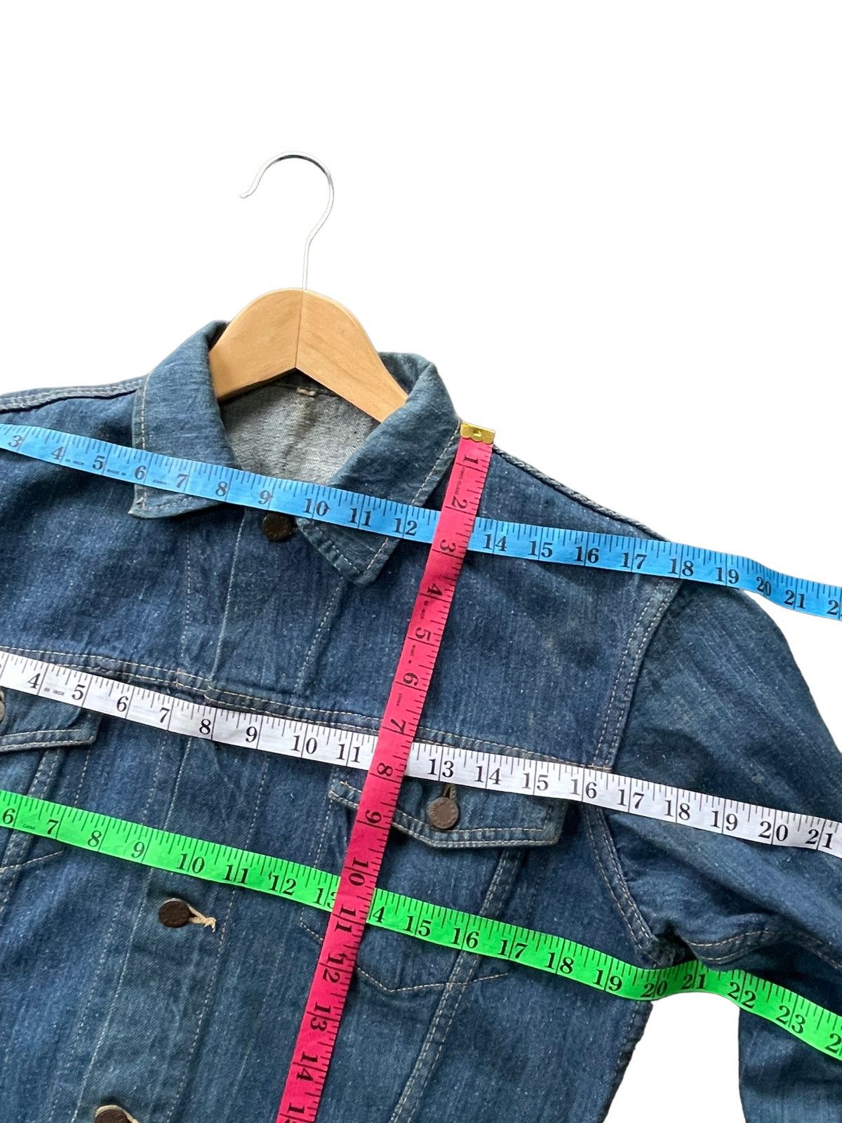 Japanese Brand Vintage Tower Selvedge Denim Jacket Size US M / EU 48-50 / 2 - 15 Thumbnail