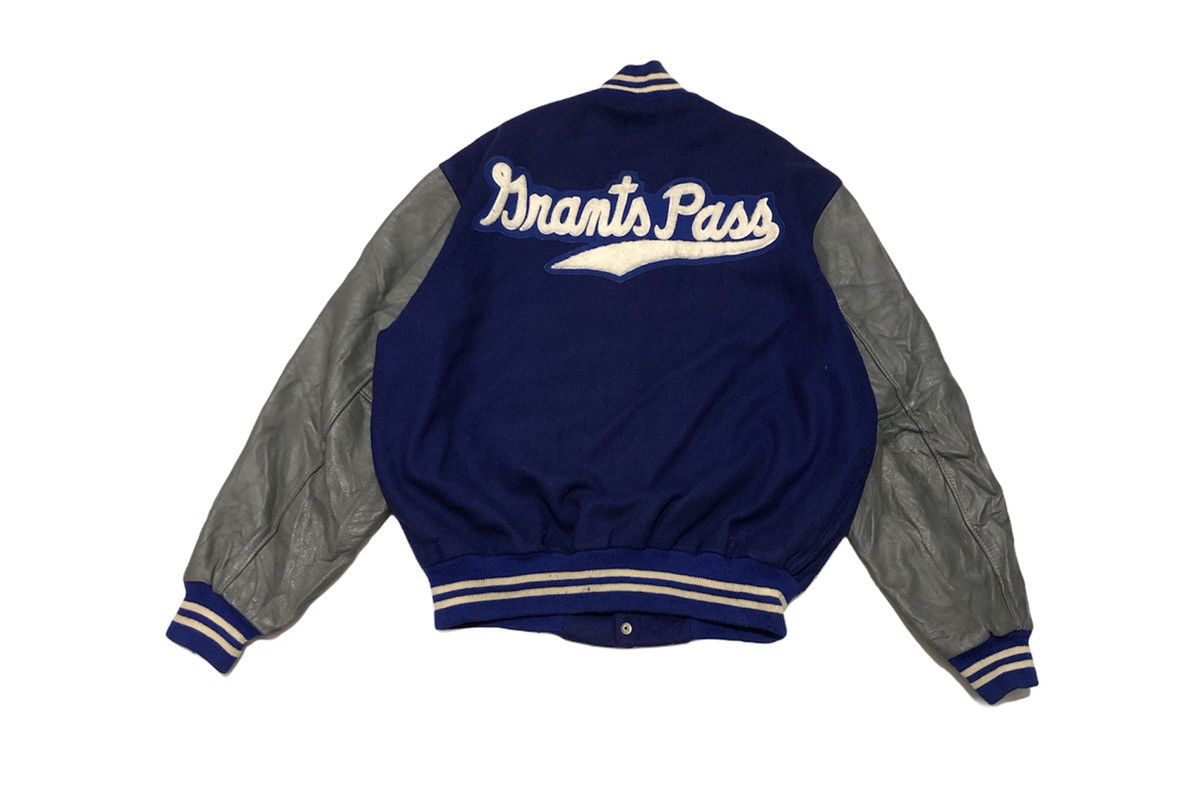 Vintage VJ29 Settlemien Portland Oregan Big Logo Varsity Jacket Size US L / EU 52-54 / 3 - 2 Thumbnail