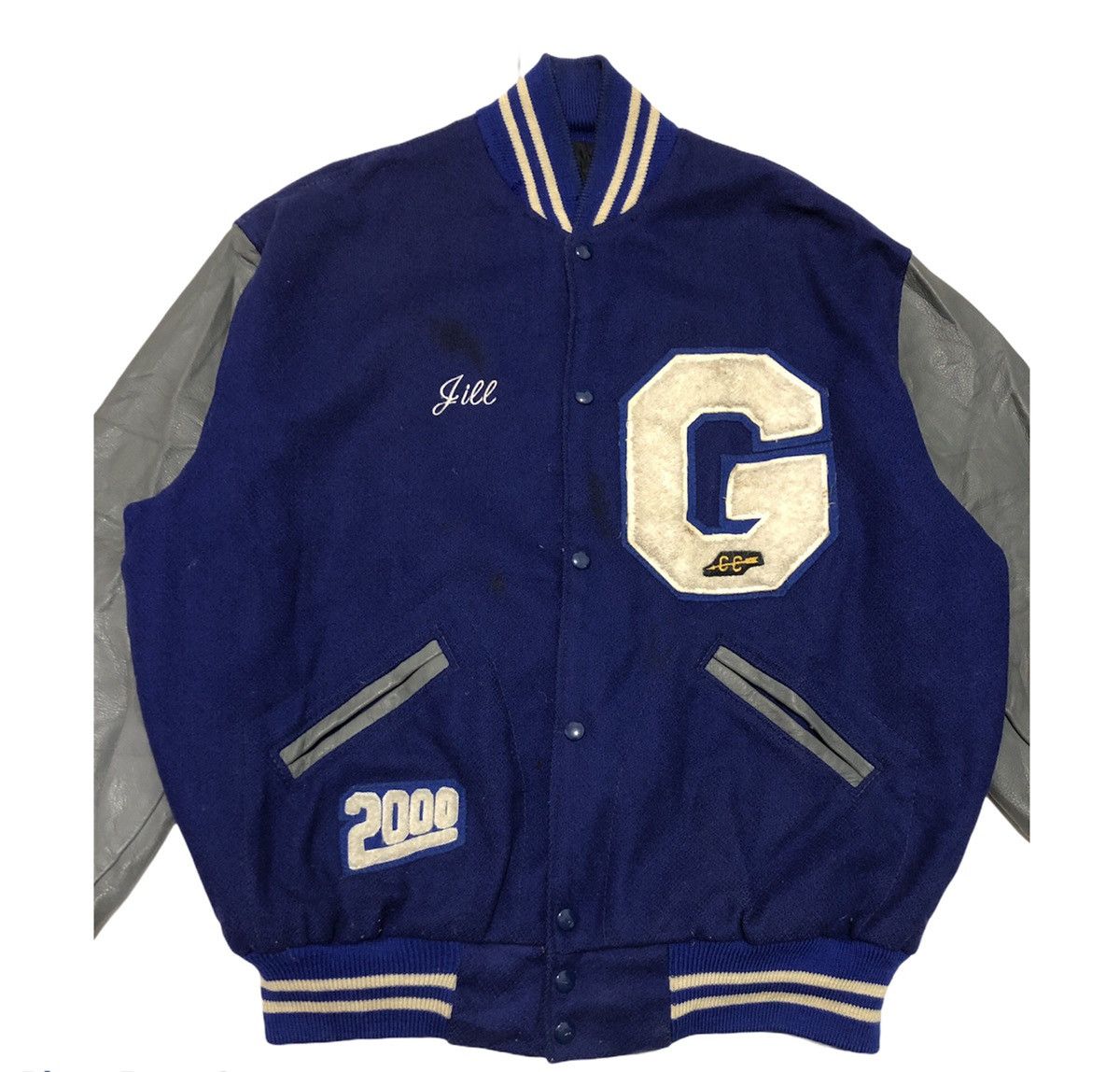 Vintage VJ29 Settlemien Portland Oregan Big Logo Varsity Jacket Size US L / EU 52-54 / 3 - 3 Thumbnail