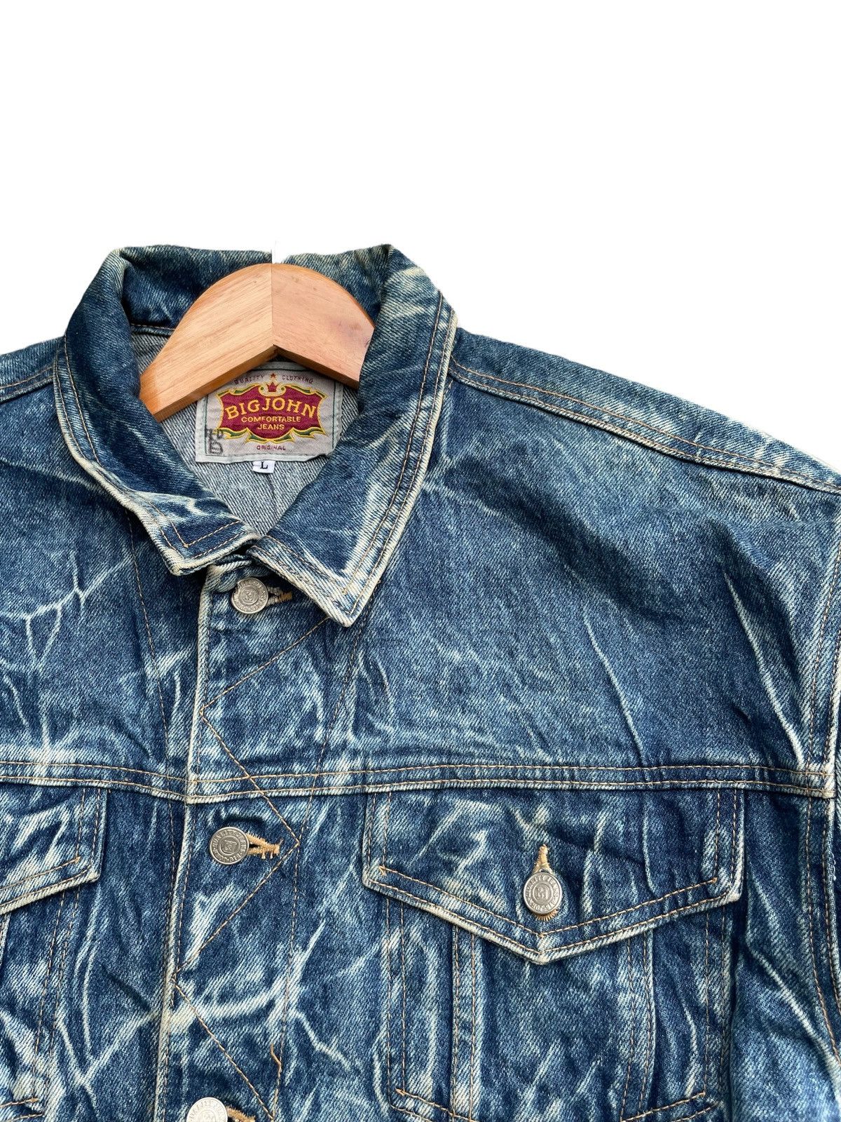 Big John × Vintage Vintage & Rare Big John Acid Wash Jacket Size US L / EU 52-54 / 3 - 6 Thumbnail