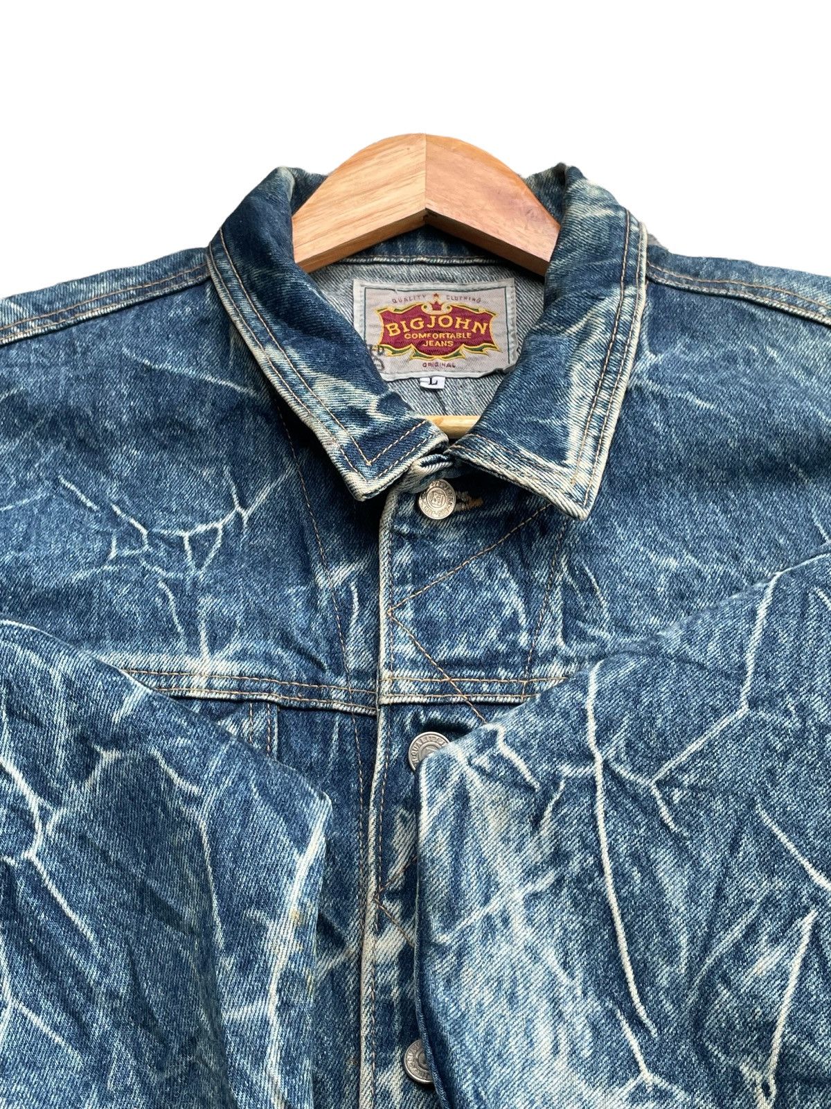 Big John × Vintage Vintage & Rare Big John Acid Wash Jacket Size US L / EU 52-54 / 3 - 9 Thumbnail