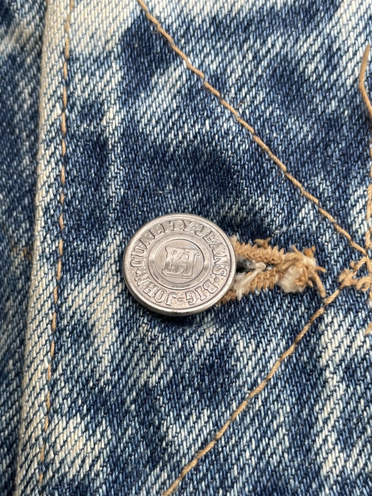 Big John × Vintage Vintage & Rare Big John Acid Wash Jacket Size US L / EU 52-54 / 3 - 18 Thumbnail