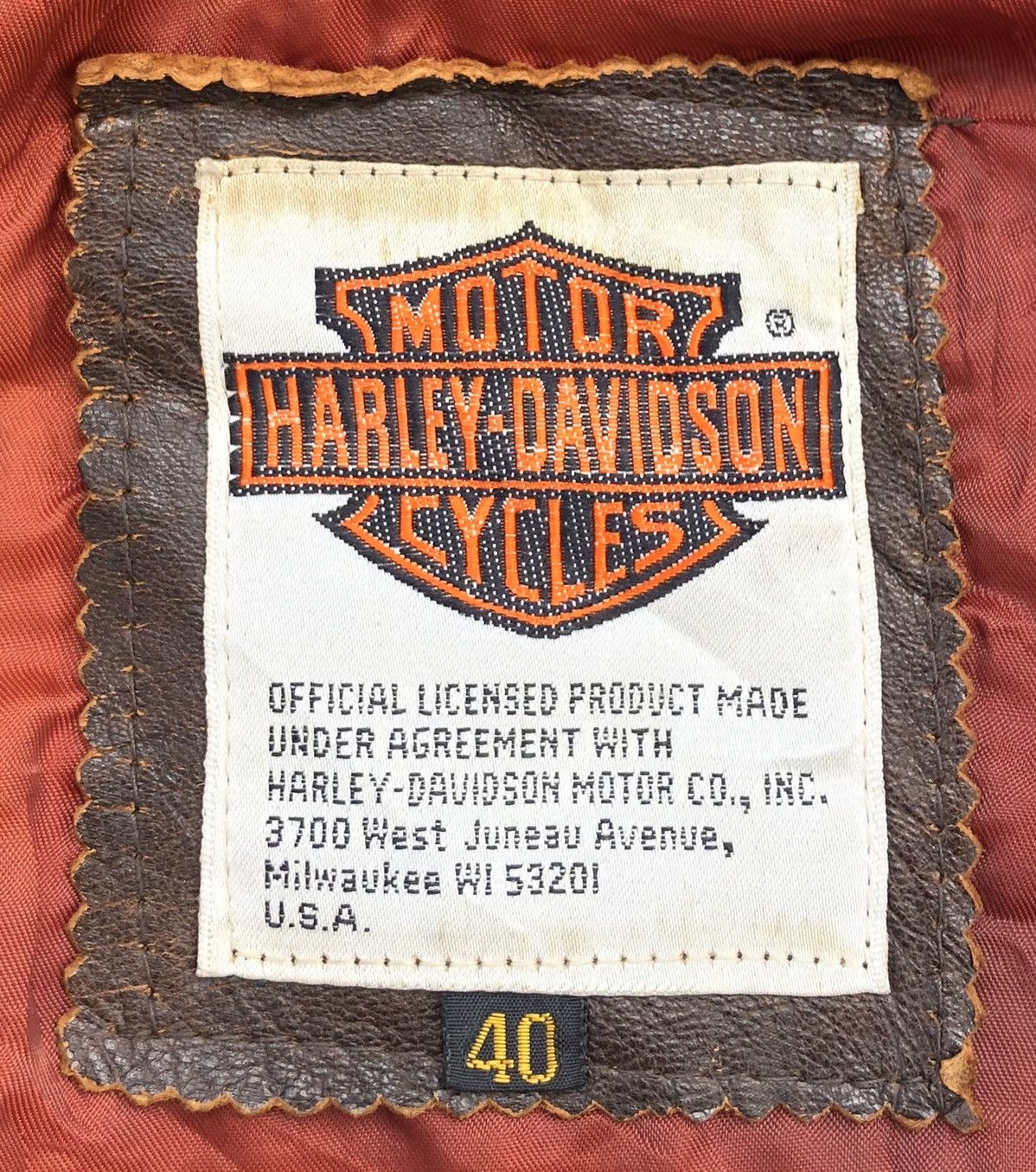 Harley Davidson VTG 80/90s Harley Davidson Leather Bikers Fur Collar Jacket Size US L / EU 52-54 / 3 - 19 Thumbnail