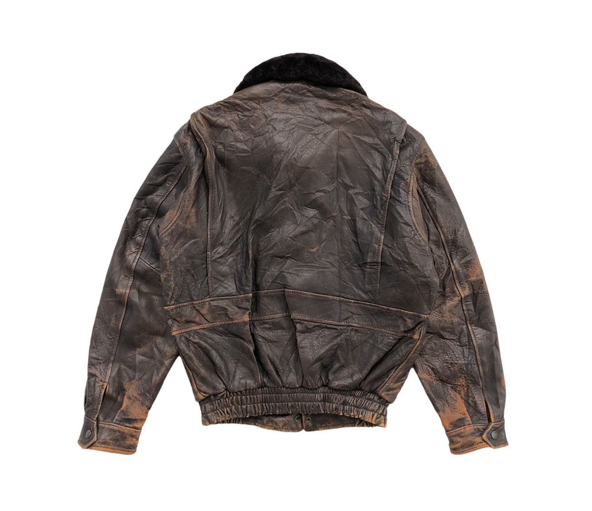 Harley Davidson VTG 80/90s Harley Davidson Leather Bikers Fur Collar Jacket Size US L / EU 52-54 / 3 - 8 Thumbnail