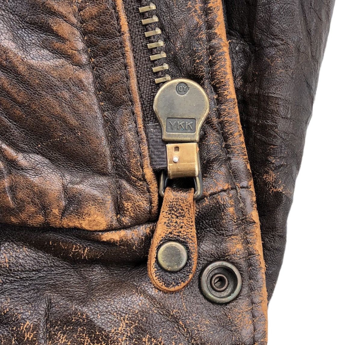 Harley Davidson VTG 80/90s Harley Davidson Leather Bikers Fur Collar Jacket Size US L / EU 52-54 / 3 - 14 Thumbnail