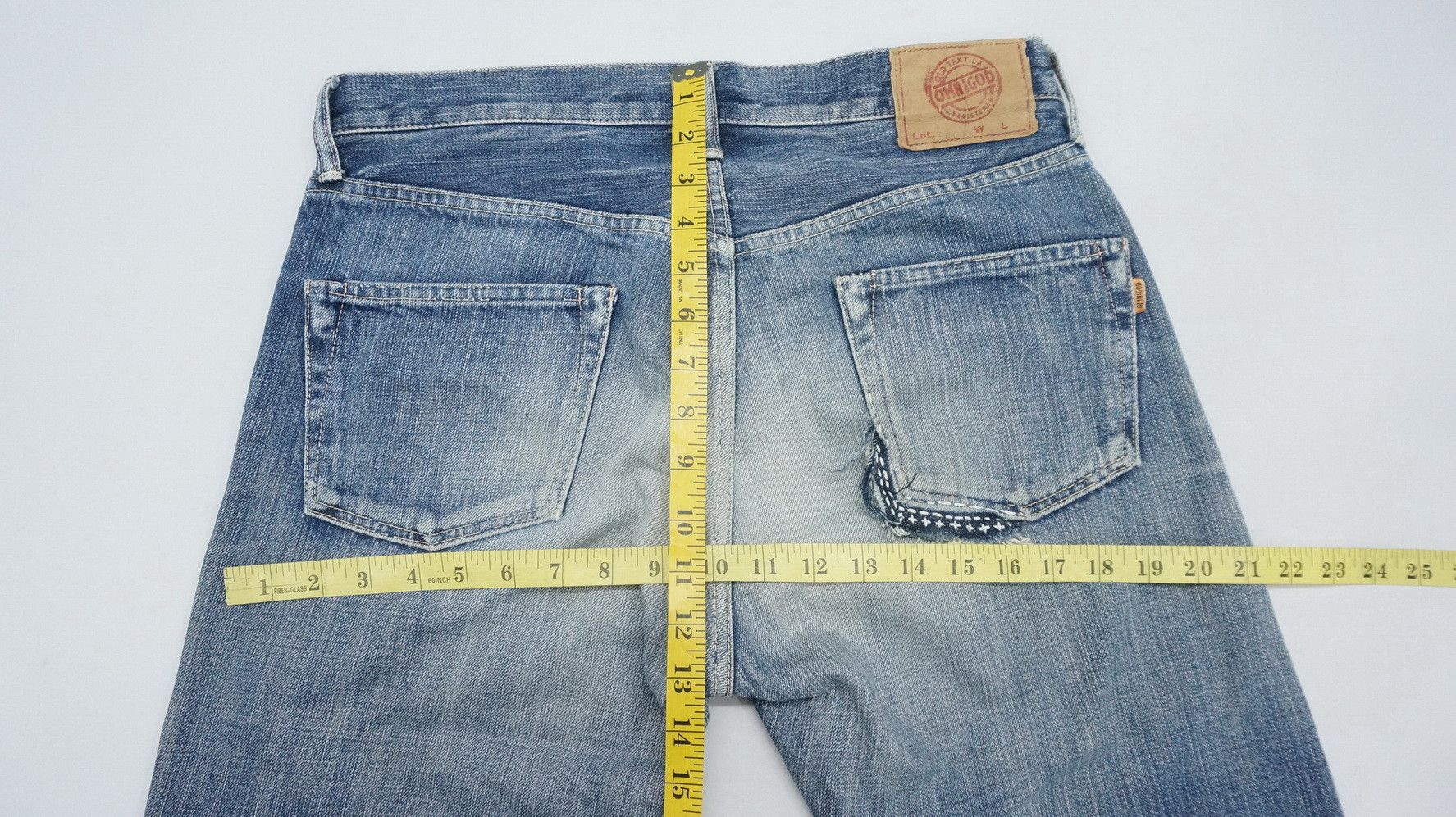 Japanese Brand Dope Vintage OMNIGOD Japan Orange Tab Denim Jeans Size US 31 - 12 Thumbnail