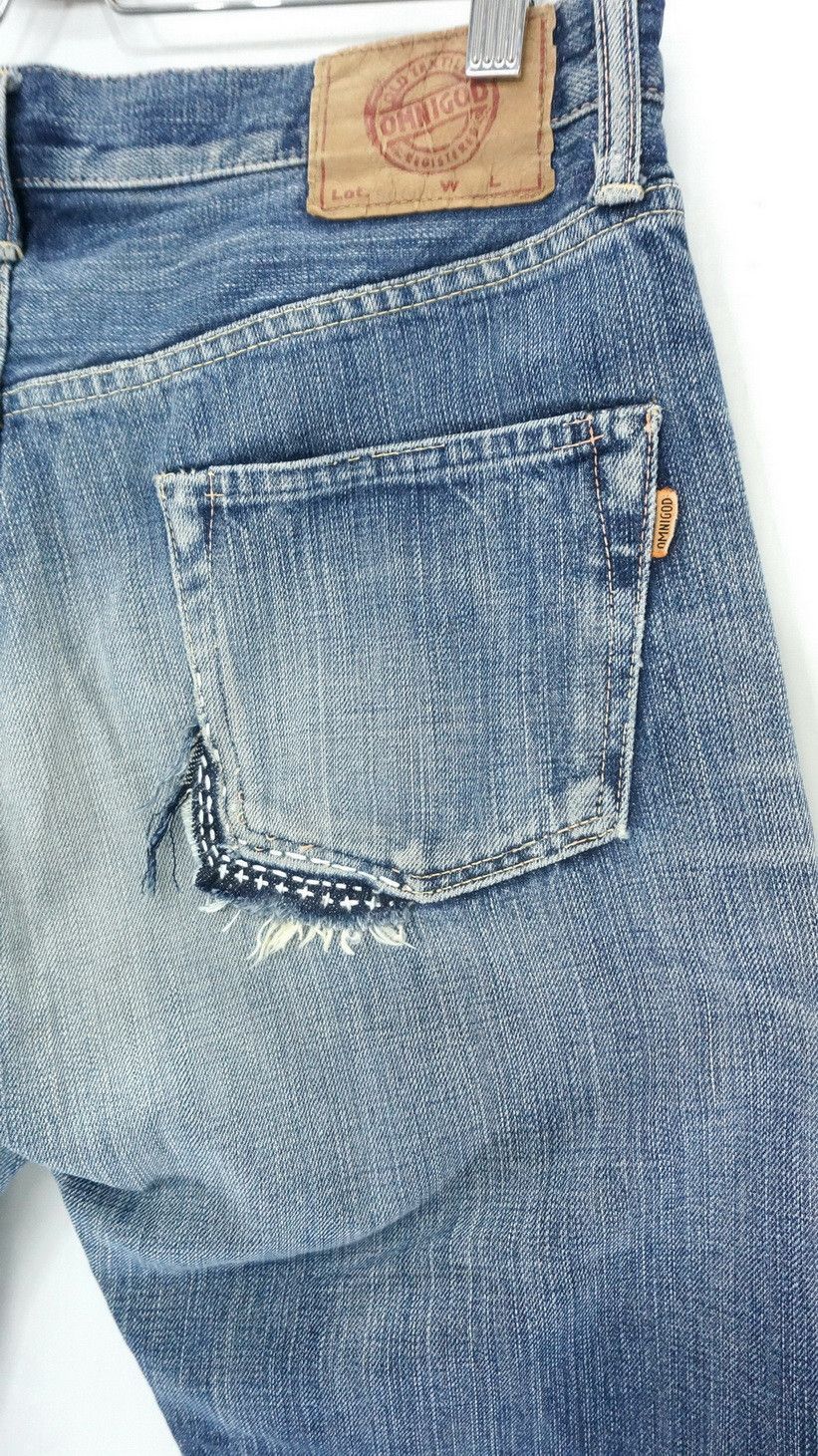 Japanese Brand Dope Vintage OMNIGOD Japan Orange Tab Denim Jeans Size US 31 - 6 Thumbnail