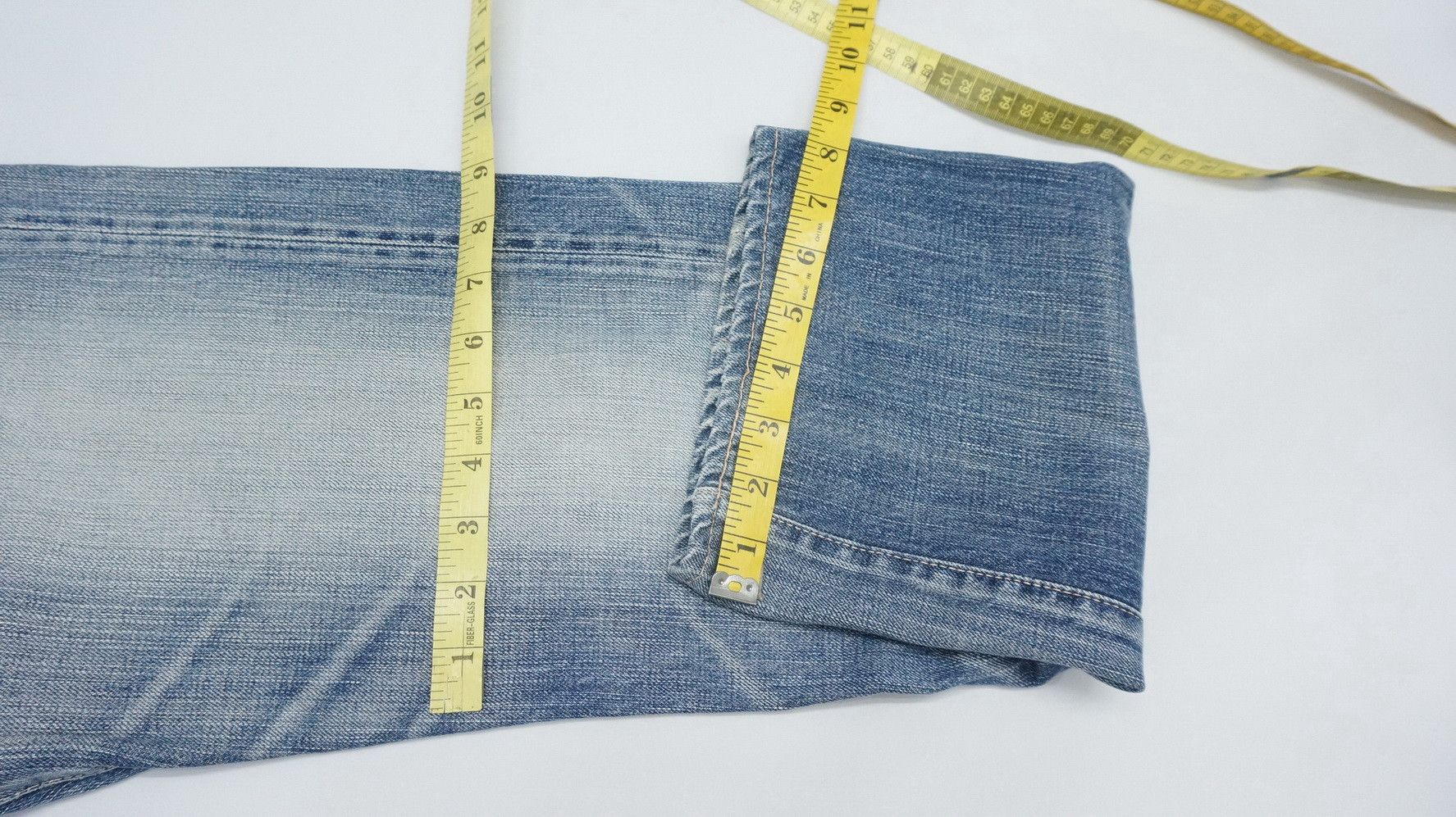 Japanese Brand Dope Vintage OMNIGOD Japan Orange Tab Denim Jeans Size US 31 - 11 Thumbnail