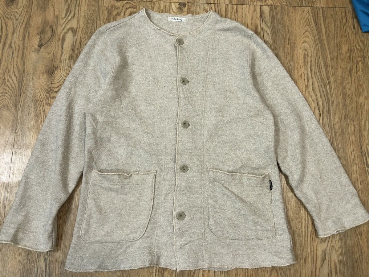 image of Vintage Y’S Yohji Yamamoto Button Jacket in Grey, Men's (Size Medium)
