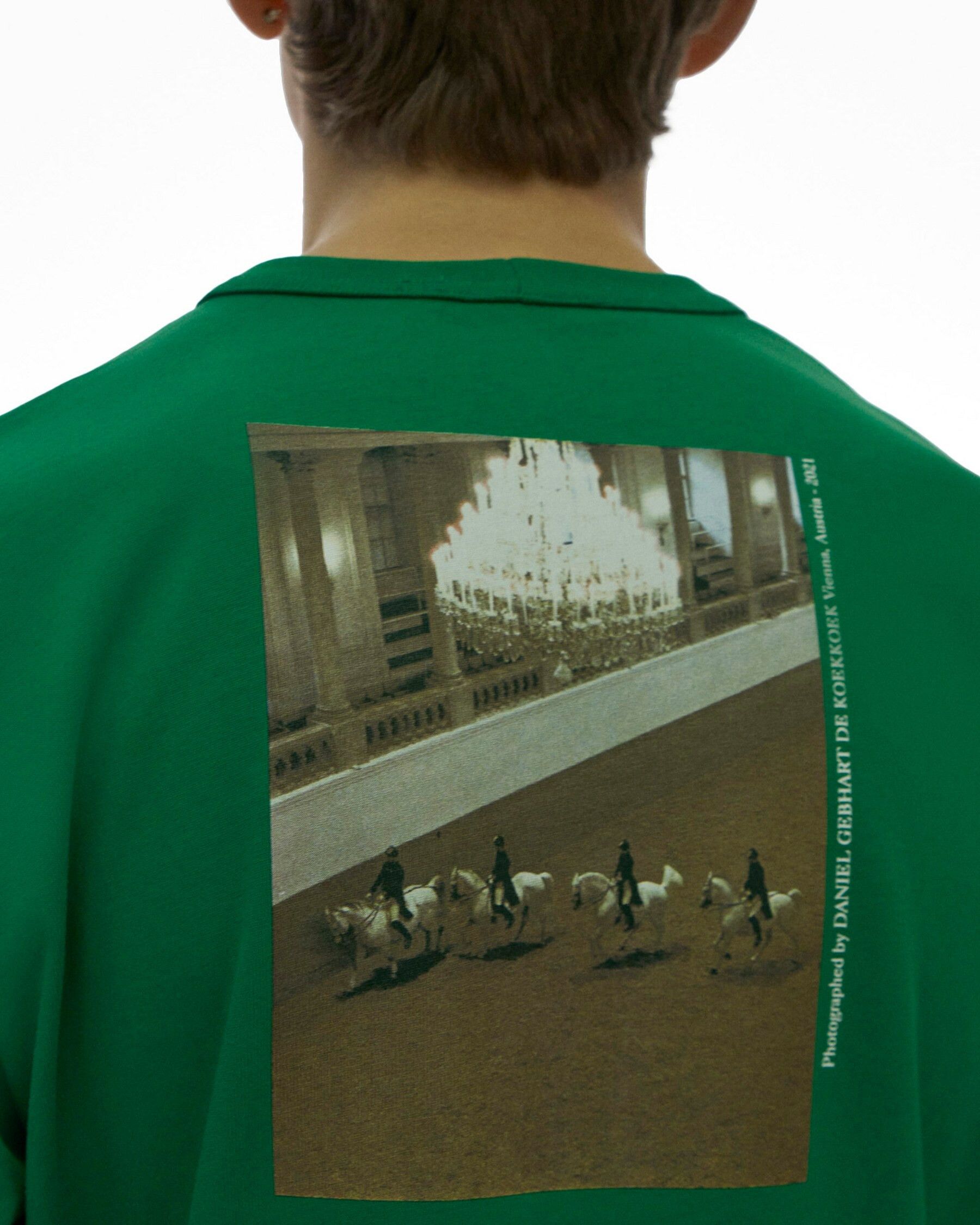 Helmut Lang VIENNA POSTCARD LONGSLEEVE in KELLY GREEN / MEDIUM Size US M / EU 48-50 / 2 - 2 Thumbnail
