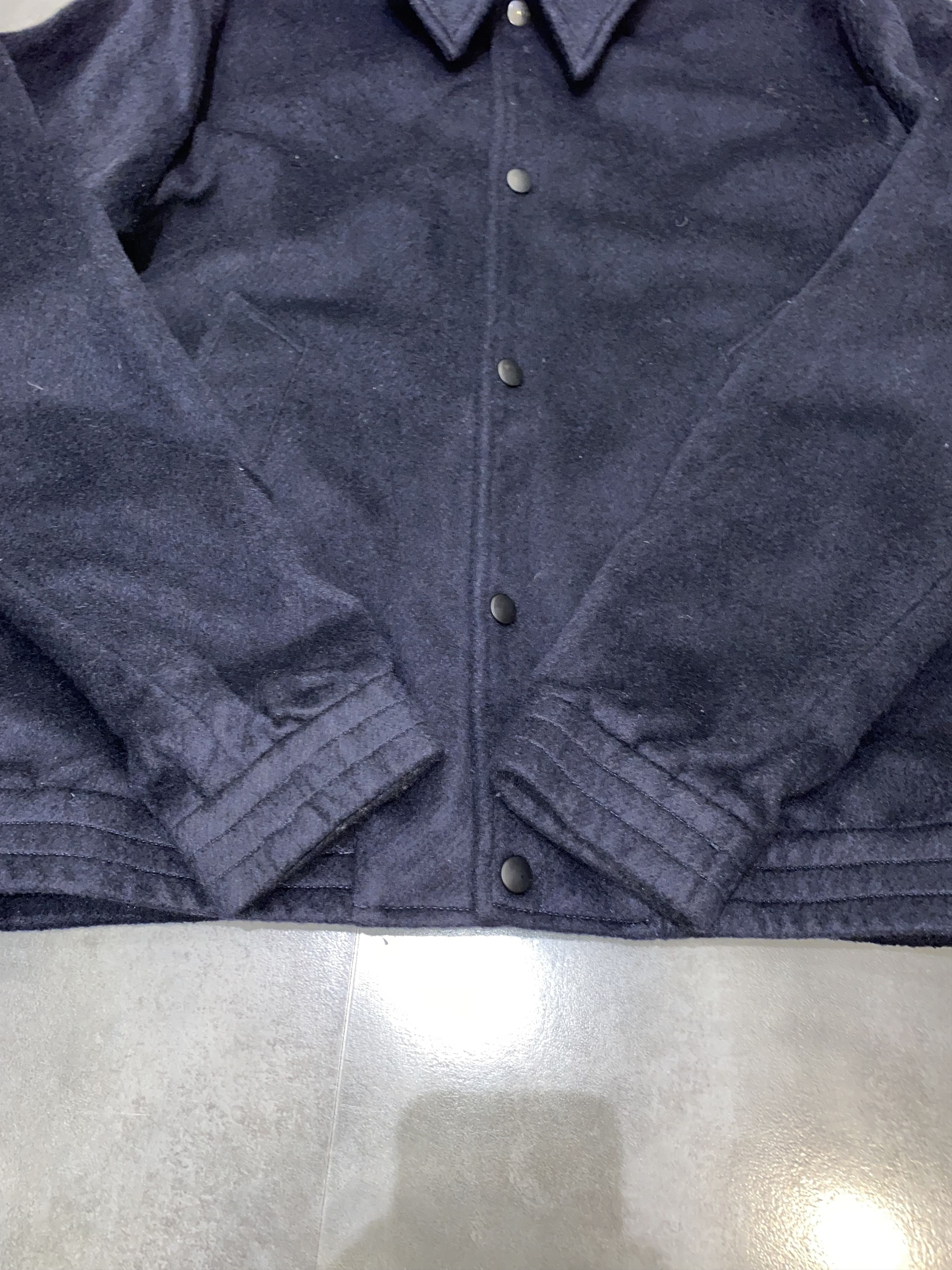 AMI AMI by Alexandre Mattiussi Dark Navy Wool Bomber Jacket Size US M / EU 48-50 / 2 - 10 Thumbnail