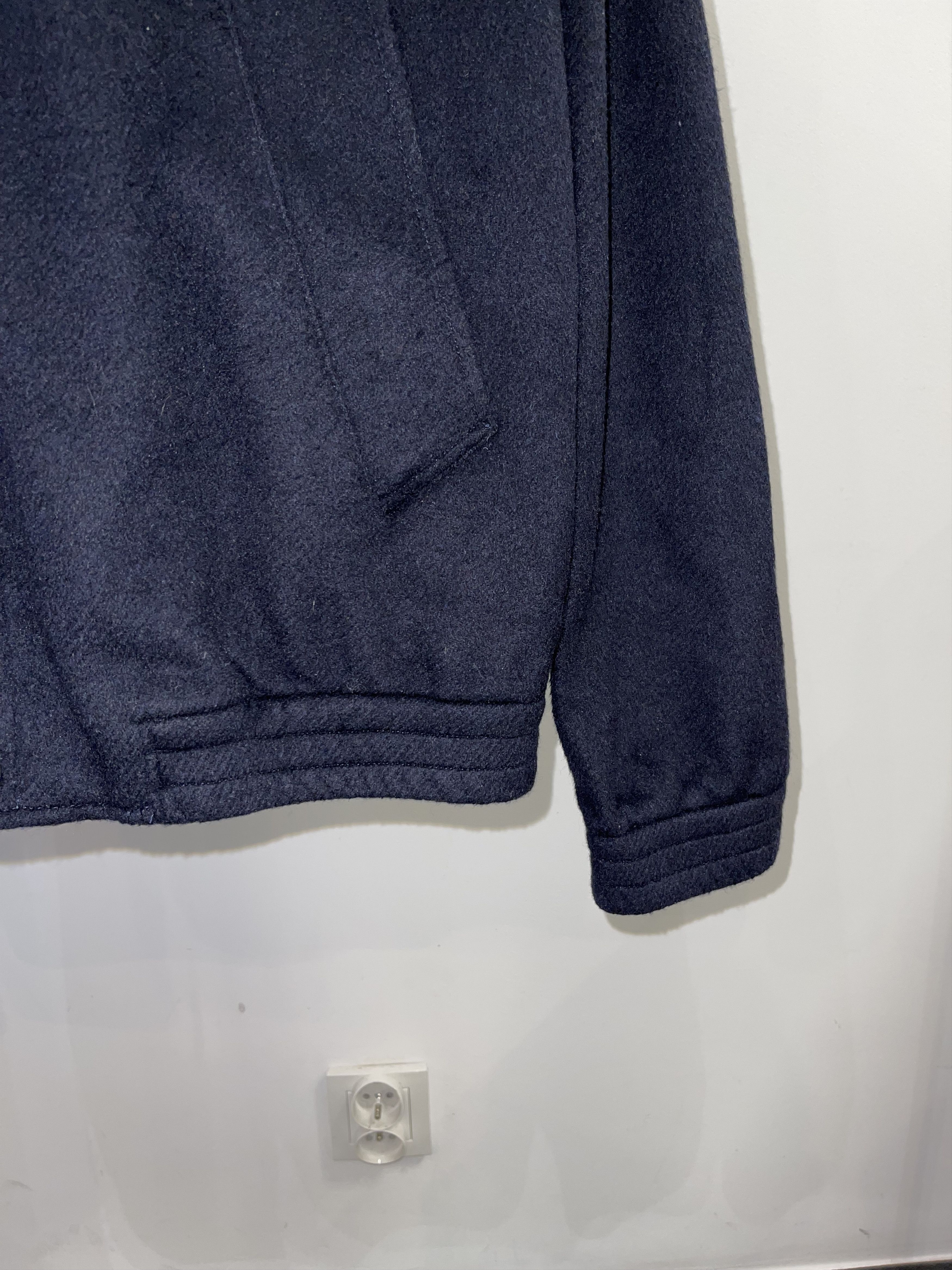 AMI AMI by Alexandre Mattiussi Dark Navy Wool Bomber Jacket Size US M / EU 48-50 / 2 - 5 Thumbnail