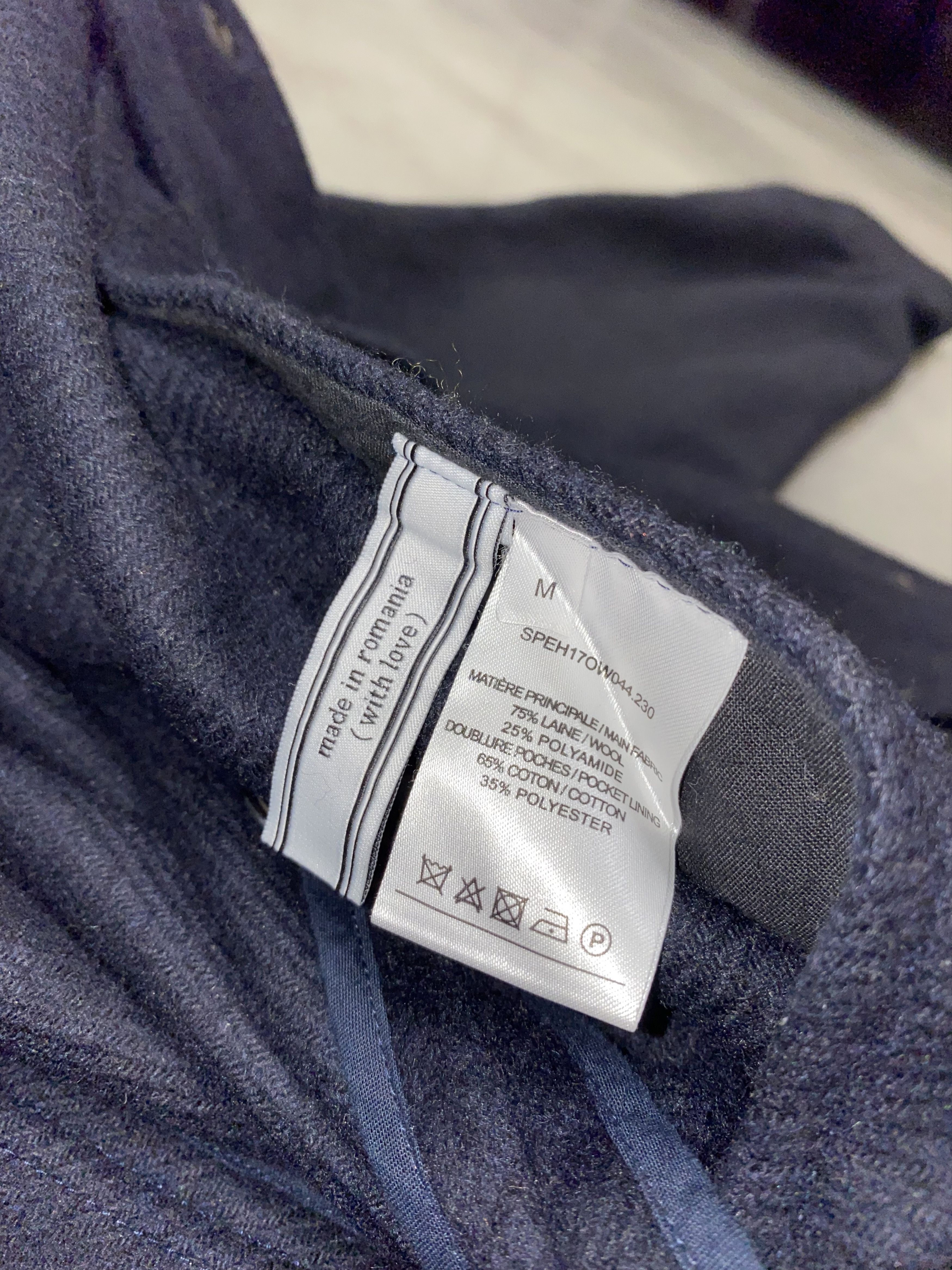 AMI AMI by Alexandre Mattiussi Dark Navy Wool Bomber Jacket Size US M / EU 48-50 / 2 - 14 Thumbnail