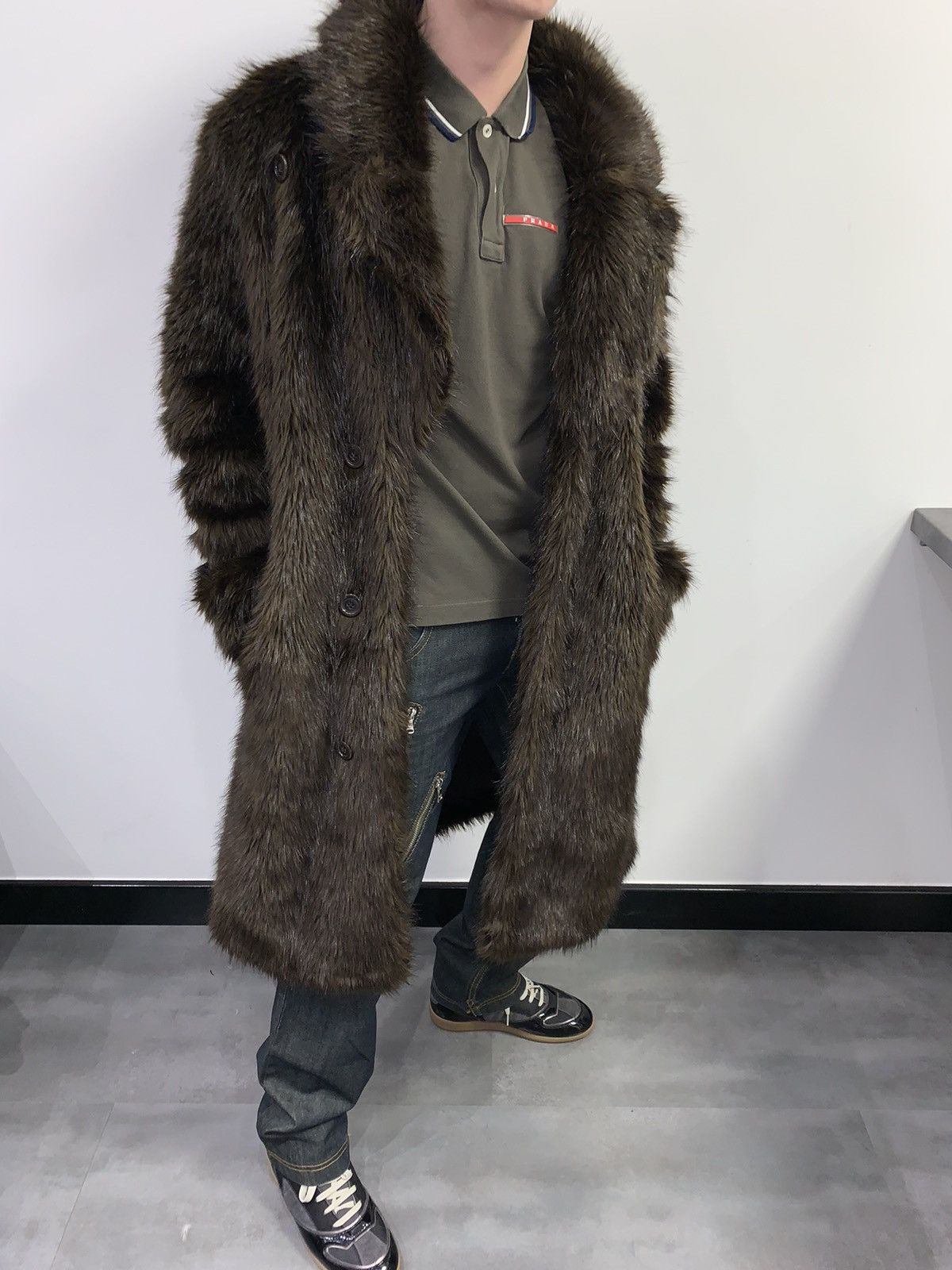 image of Avant Garde x Maison Margiela H&m Reedition Aw07/08 Brown Fur Jacket, Men's (Size Medium)