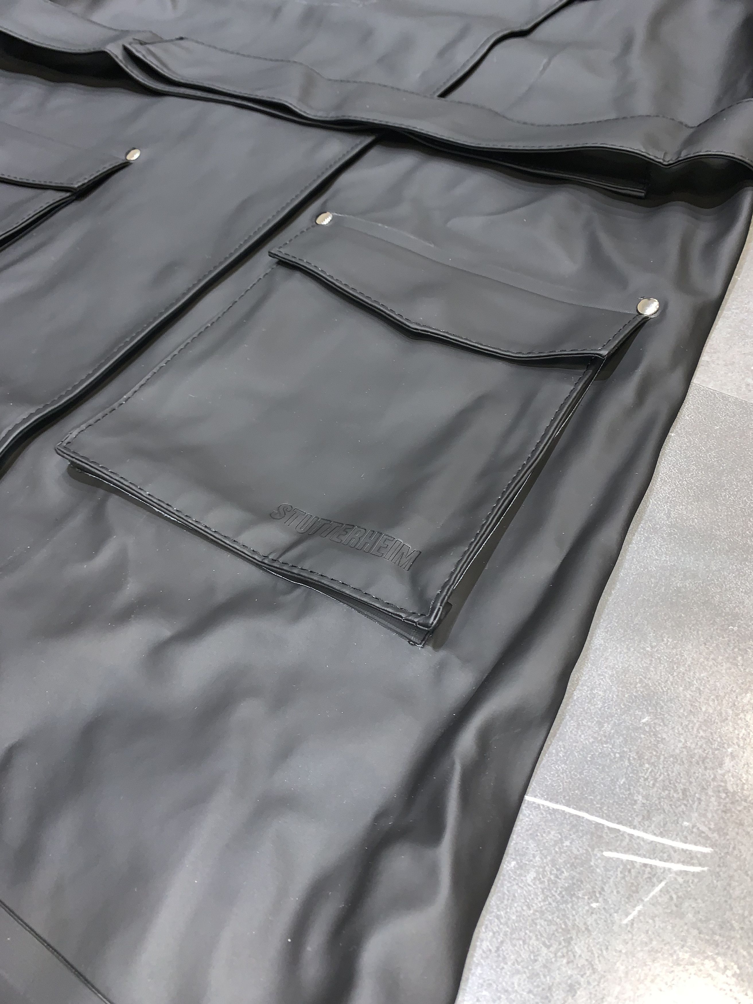 Stutterheim DS! Stutterheim Black Trench Raincoat Size US M / EU 48-50 / 2 - 5 Thumbnail