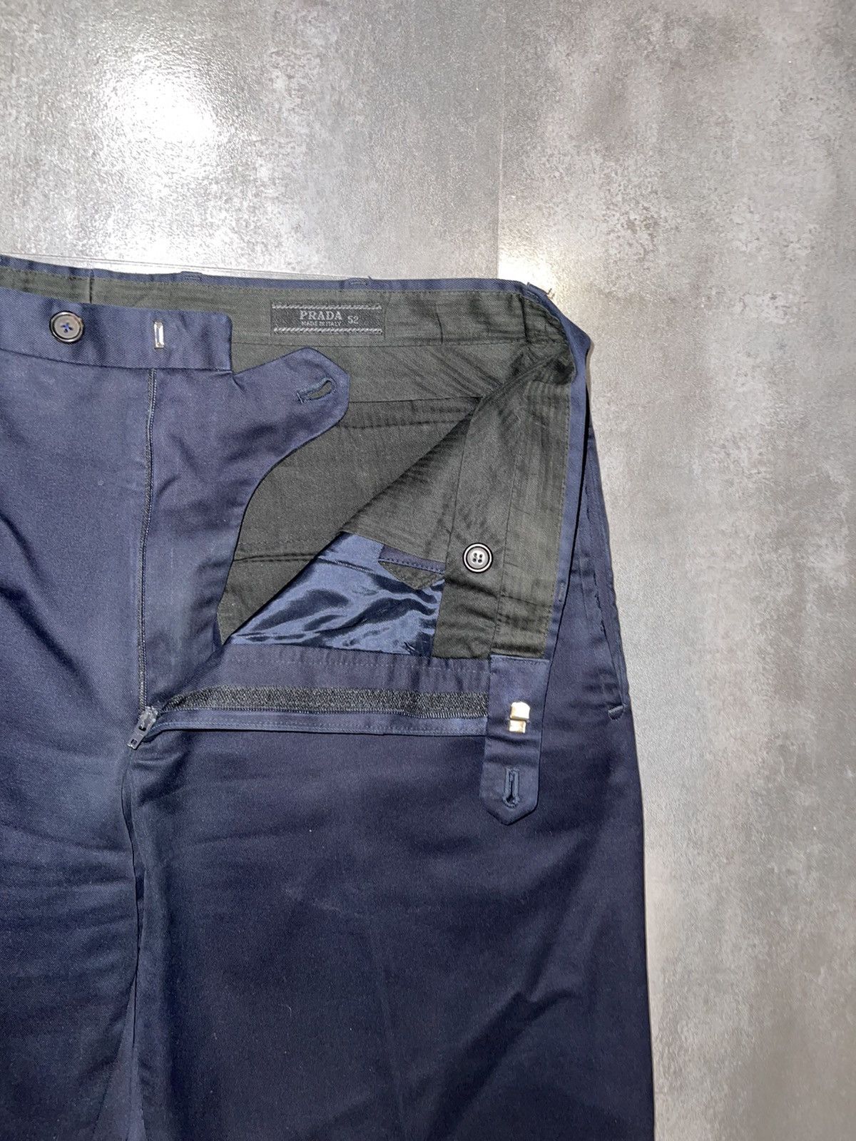 Prada Archive Prada Formal Styled Dark Navy Denim Pants Size US 36 / EU 52 - 13 Thumbnail