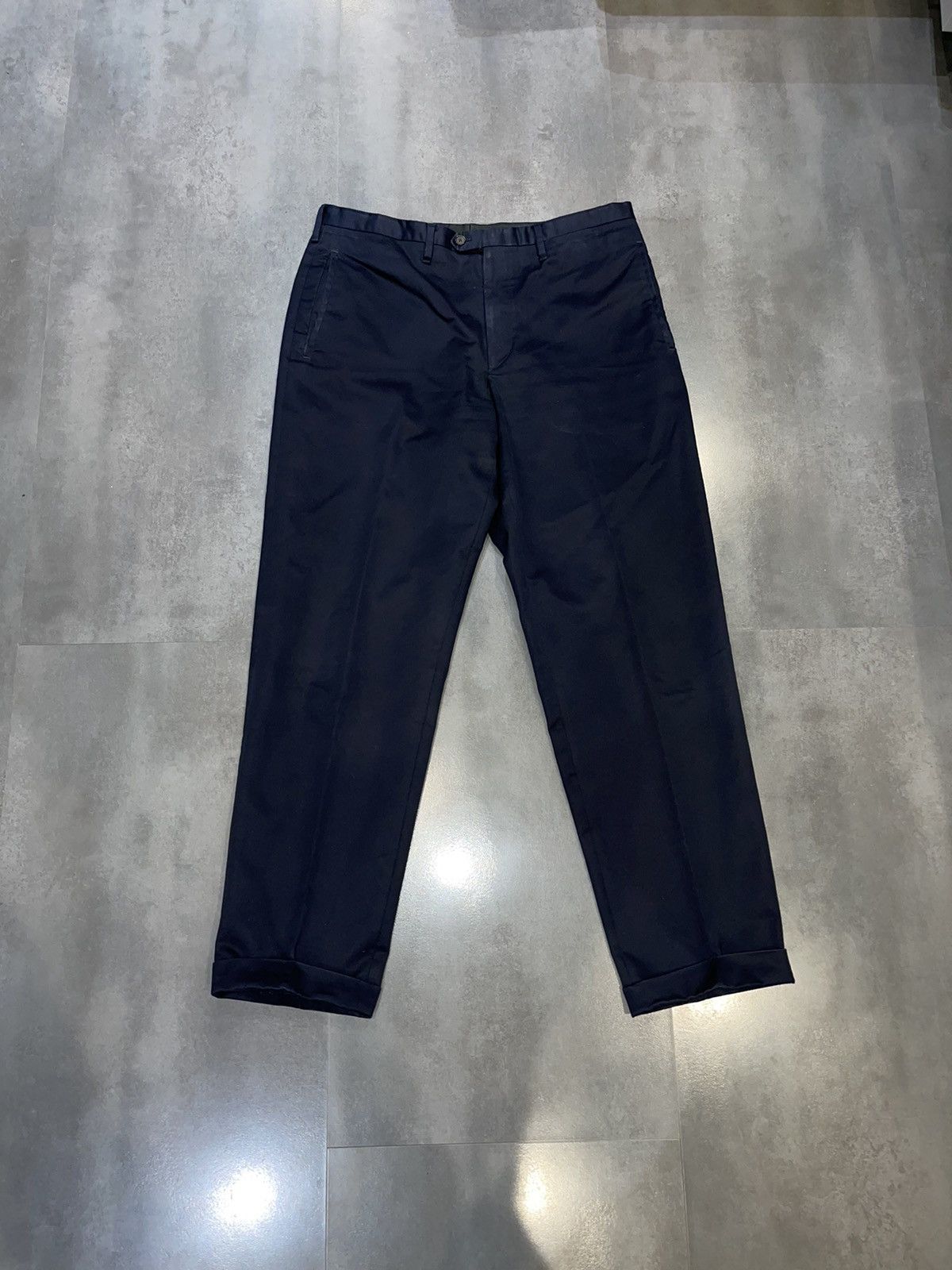 Archive Prada Formal Styled Dark Navy Denim Pants