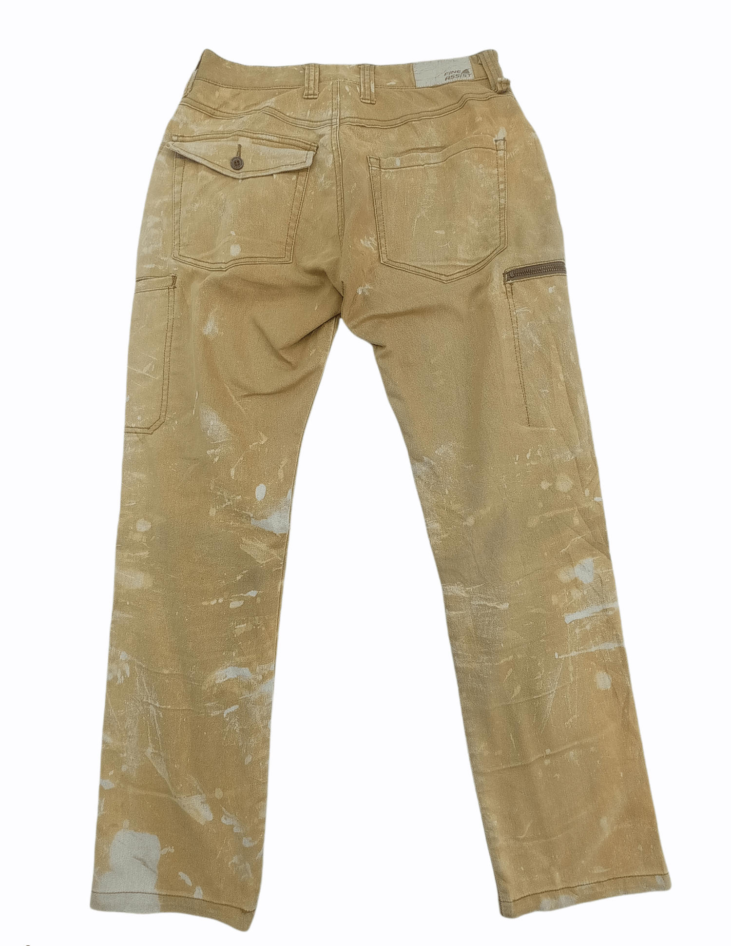 Japanese Brand 🔥Rare🔥Fine Assisst Faded Thrashed Cargo Pants Size US 28 / EU 44 - 2 Thumbnail