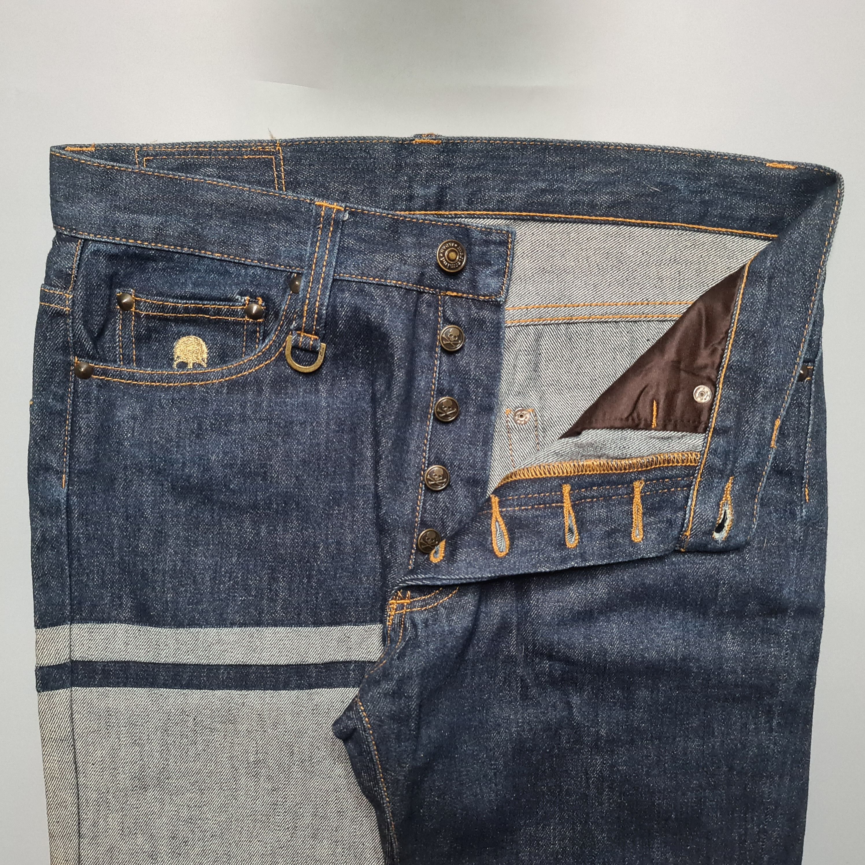 Mastermind Japan Mastermind Japan - AW07 Archive Border Jeans Size US 30 / EU 46 - 2 Thumbnail