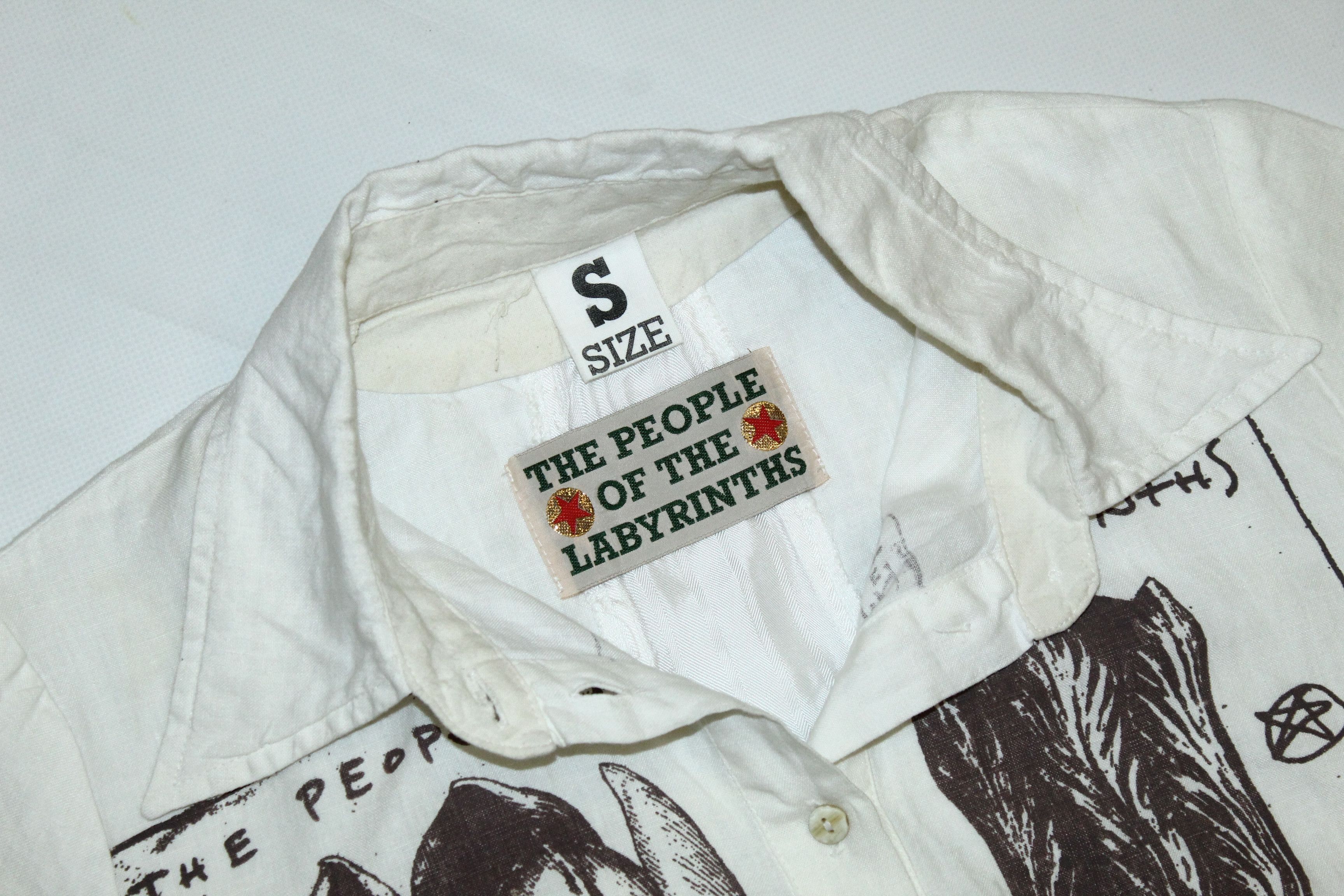 The People Of The Labyrinths 💥ARCHIVE💥 People Of The Labyrinths Floral Art Linen Shirt Size S / US 4 / IT 40 - 4 Thumbnail