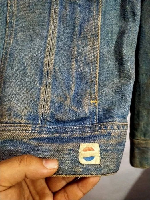 Pepsi VINTAGE PEPSI WITH CUSTOM PAINTED"GARFIELD" DENIM JACKET Size US S / EU 44-46 / 1 - 4 Thumbnail