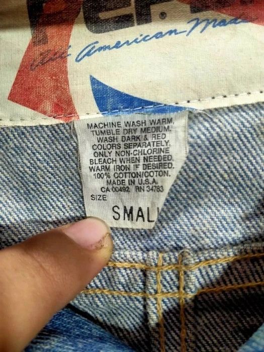 Pepsi VINTAGE PEPSI WITH CUSTOM PAINTED"GARFIELD" DENIM JACKET Size US S / EU 44-46 / 1 - 5 Thumbnail