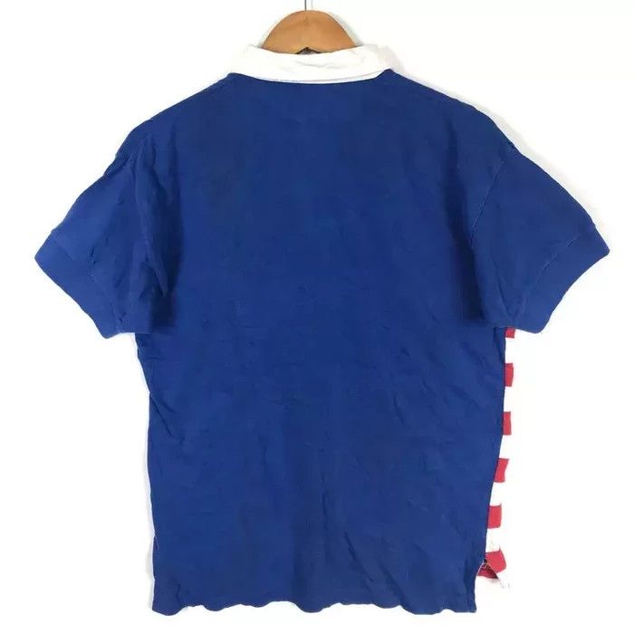 Vintage 80s 90s COCA COLA RUGBY Stripes Big Logo