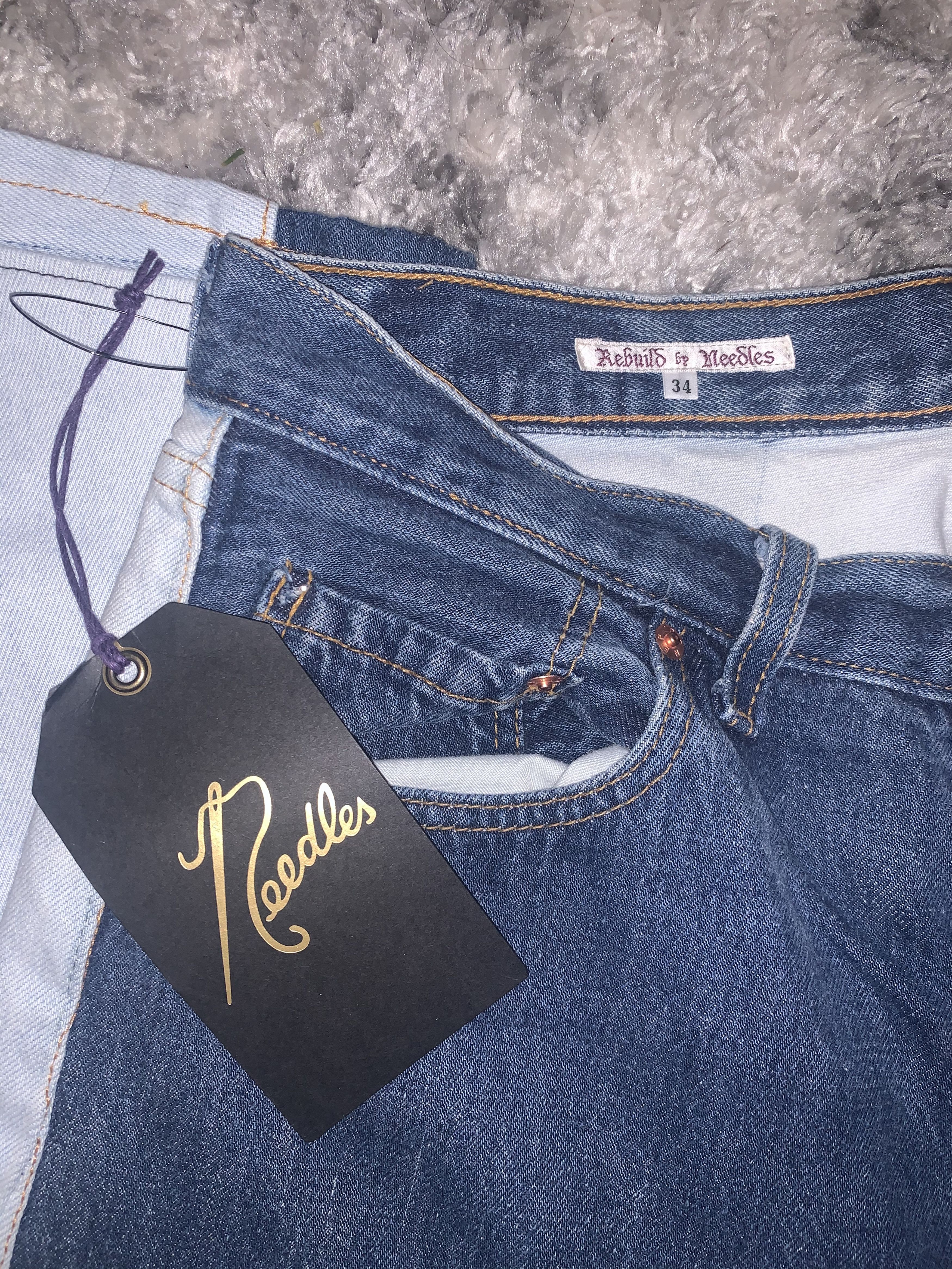 Needles Rebuild Dimension Denim Size US 34 / EU 50 - 7 Thumbnail