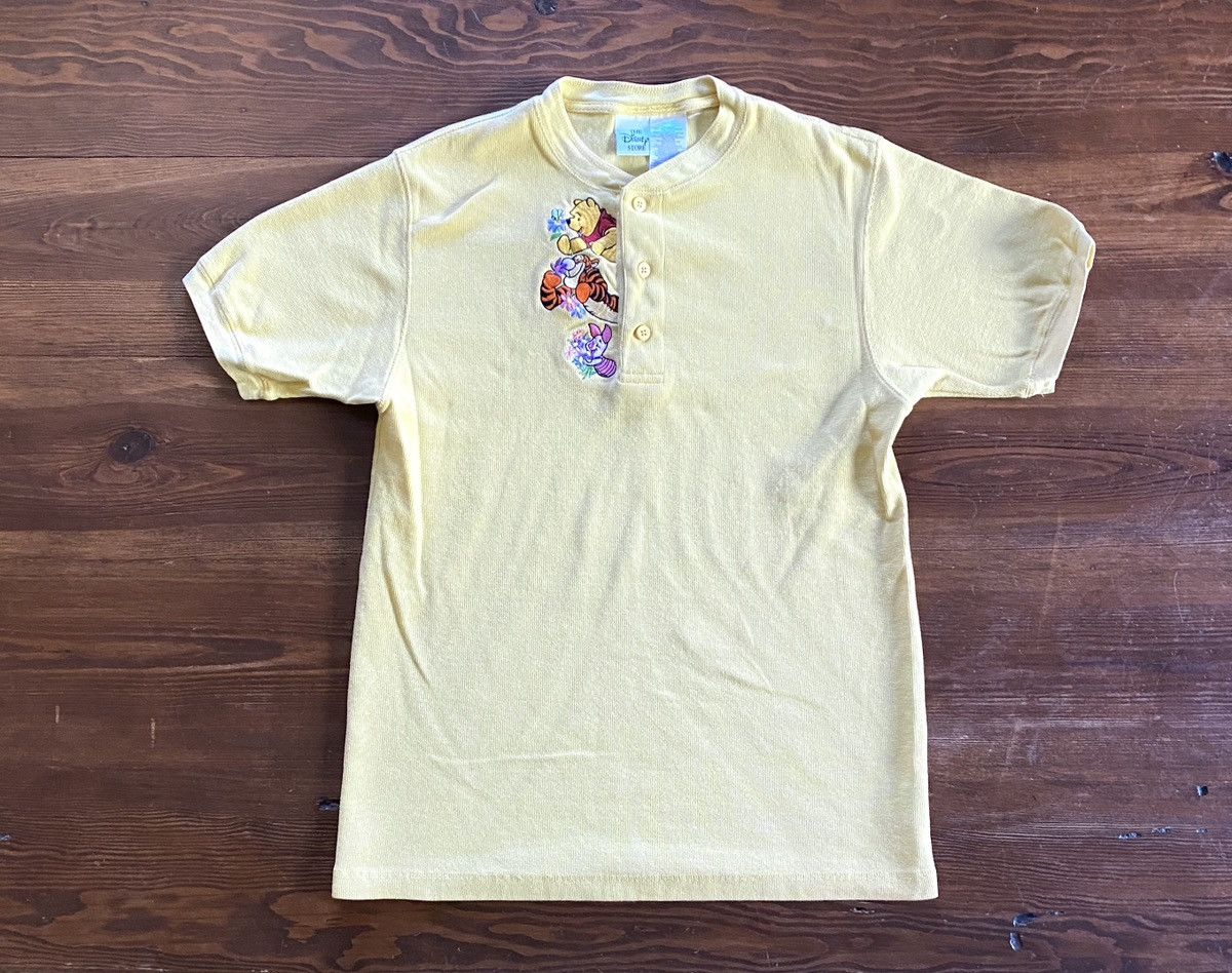 Disney Vintage 90’s Winnie the Pooh Textured Henley Ringer Tee Size US S / EU 44-46 / 1 - 2 Thumbnail