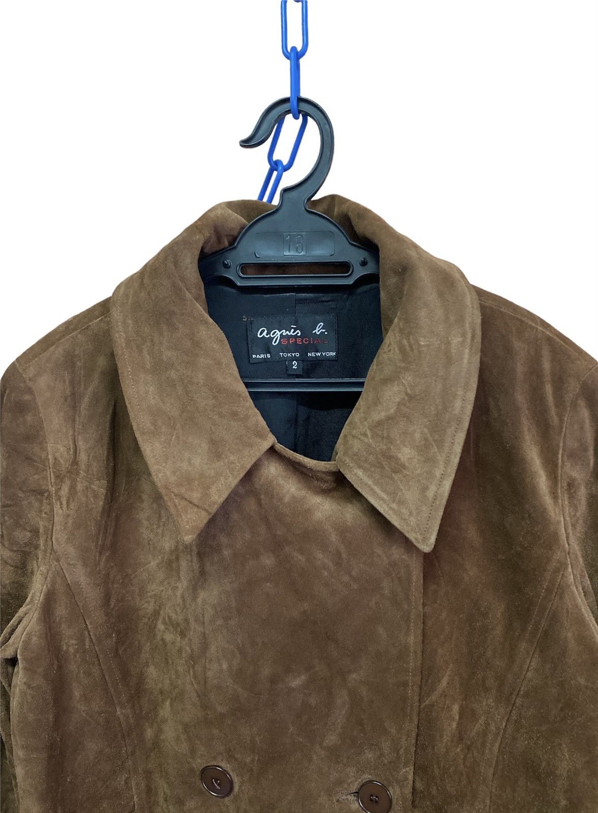 Vintage × agnes b. Vintage Agnes B Leather Parka Jacket Size US M / EU 48-50 / 2 - 3 Thumbnail