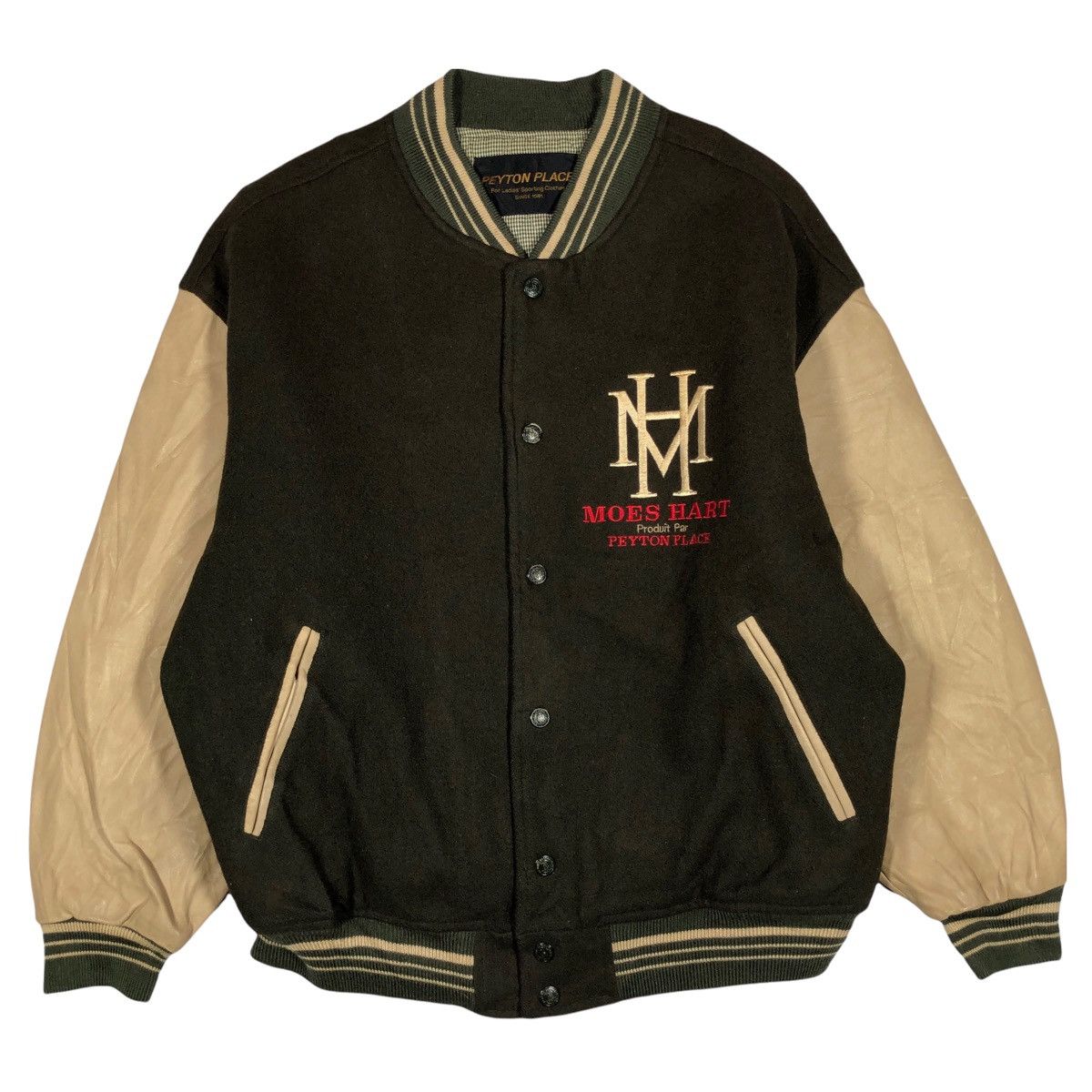 PPFM Peyton Place PPFM Wool Leather Varsity Jacket Size US M / EU 48-50 / 2 - 2 Thumbnail