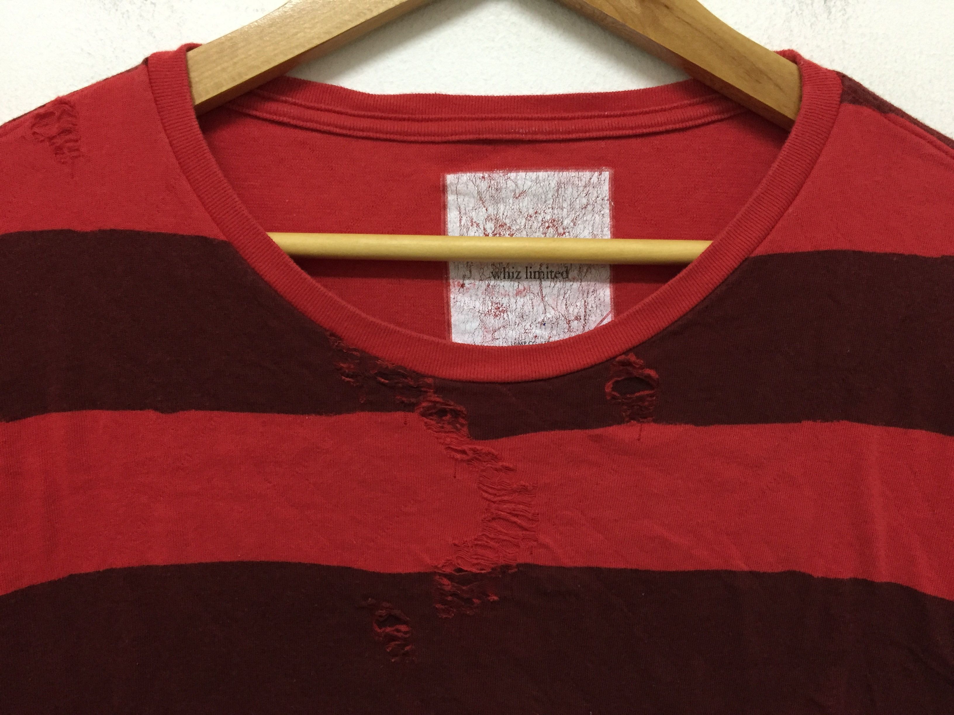 WHIZ LIMITED SS05 Kurt Cobain Big stripe tartan Distressed tee Size US L / EU 52-54 / 3 - 4 Thumbnail