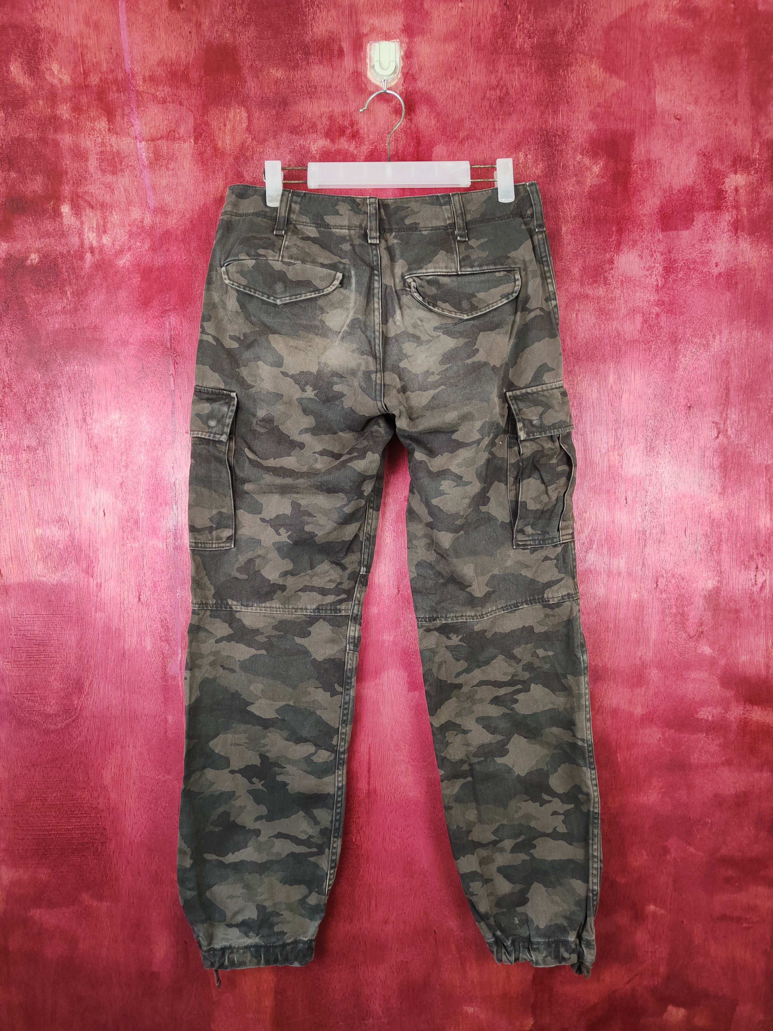 Japanese Brand Uniqlo Dark Green Military Tactical Cargo Pants #5294 Size US 29 - 7 Thumbnail